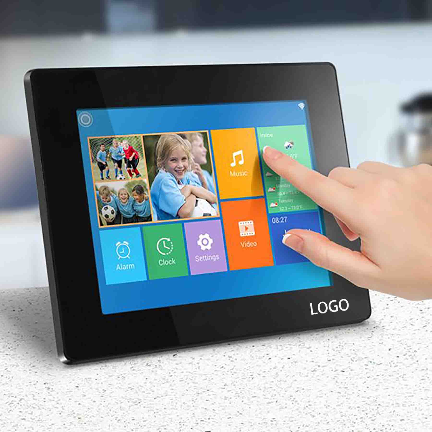 WiFi Digital Photo Frame with 16GB Built-in Memory - 8 inch 3