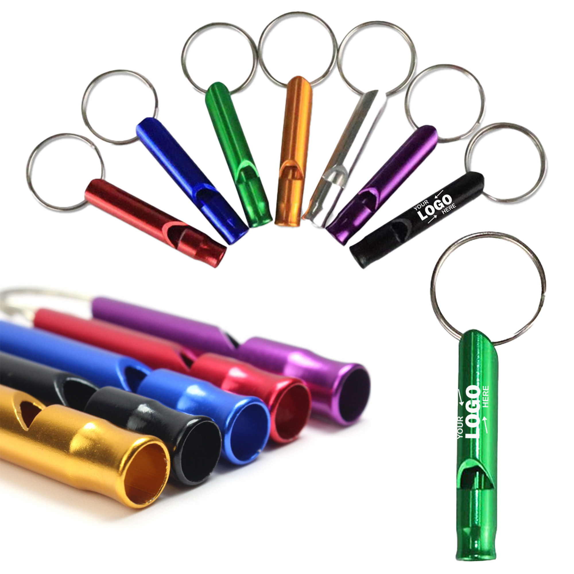 Lightweight Multi Color Aluminum Alloy EDC Survival Whistle 2