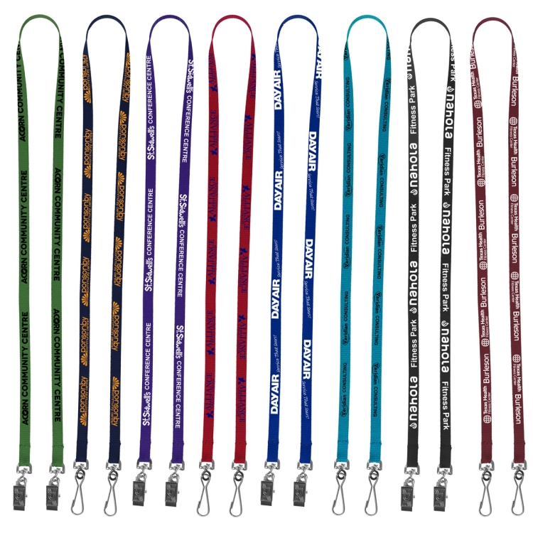 "CULVER" 3/4" Width Dual Attachment Silkscreen Polyester Lanyard 10
