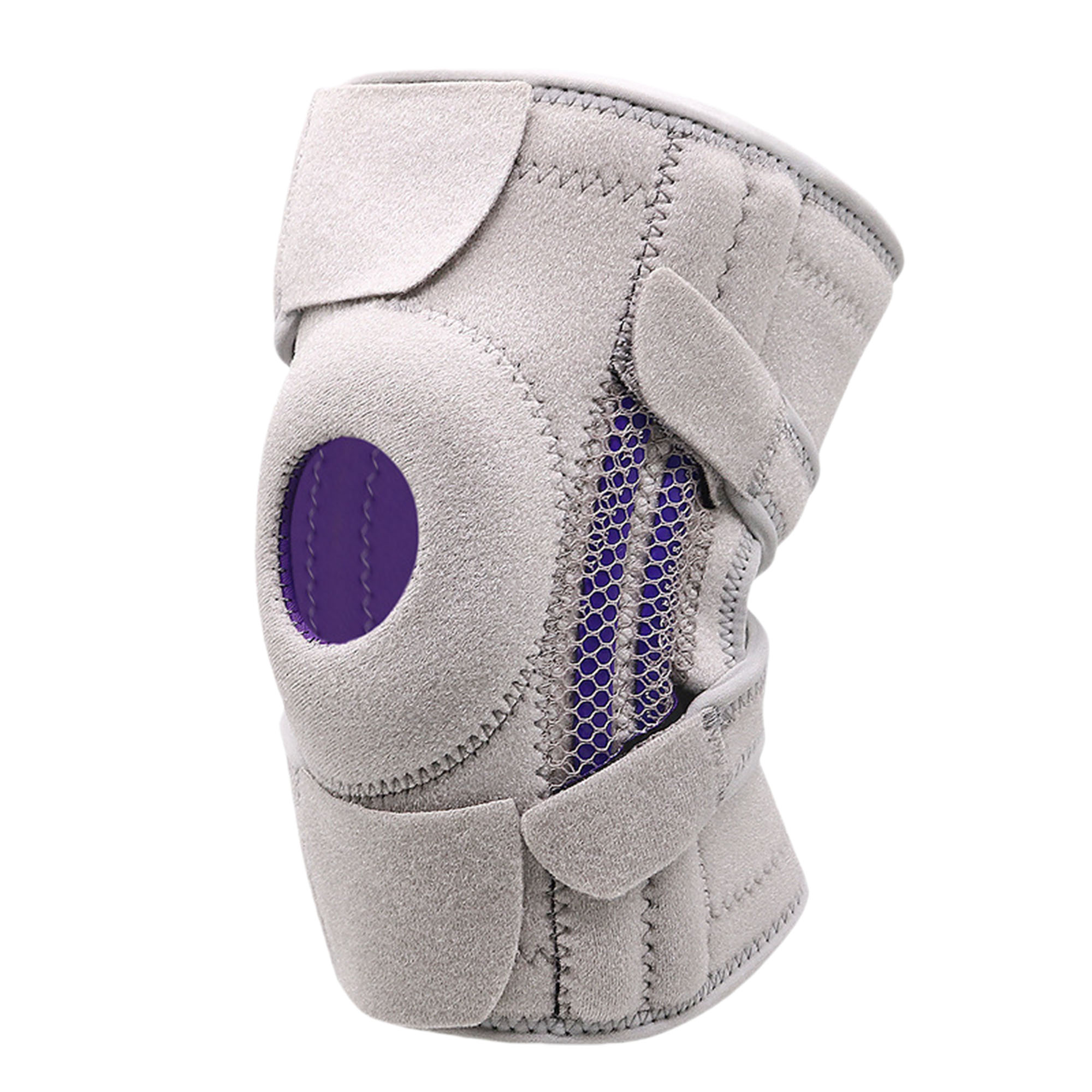 Adjustable Knee Brace with 4 Straps for Running 5