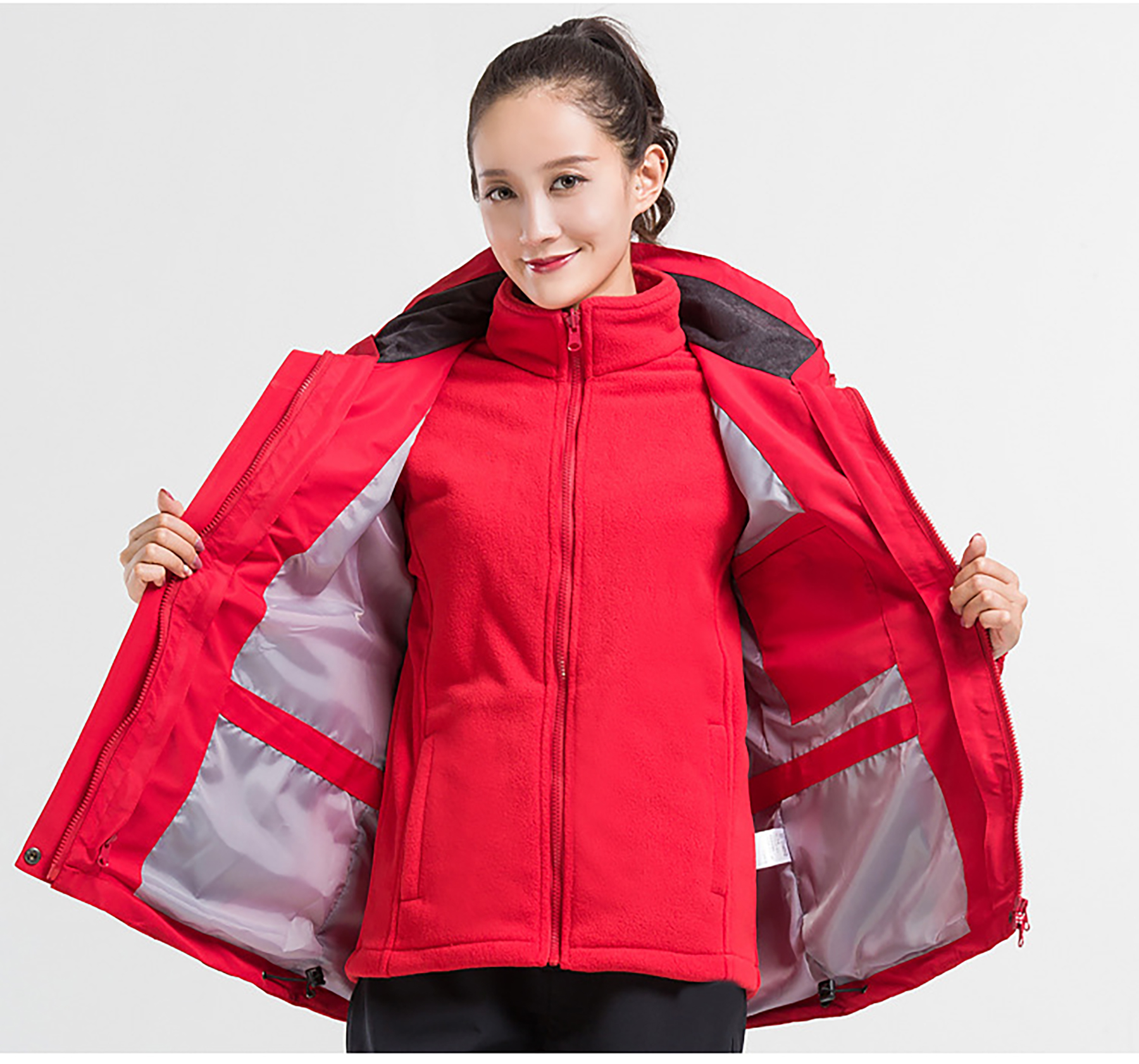 Warm Fleece Winter Jacket with Multi-Pockets 23