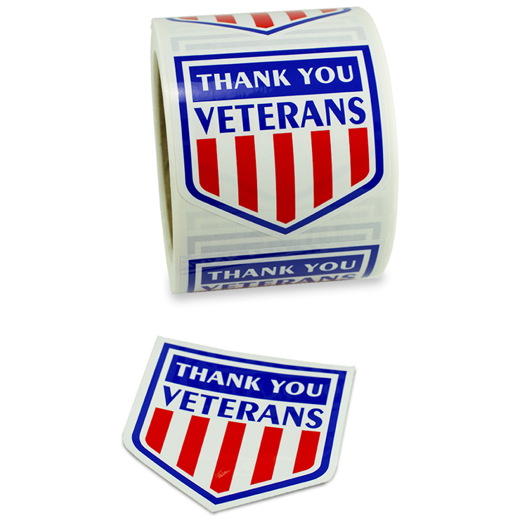 USA Shield 3" x 3" Shield Label 2