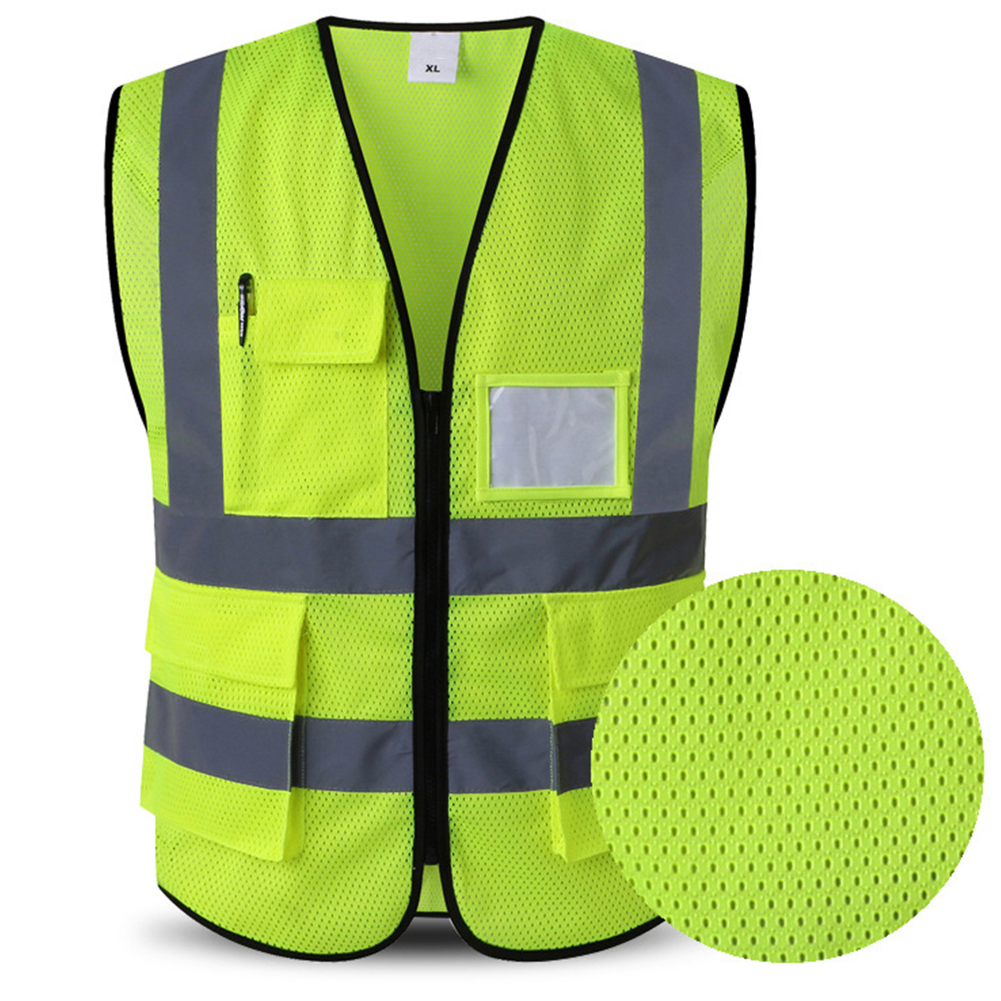 Premium Reflective Safety Vest With Multiple Pockets And Card Holder 7