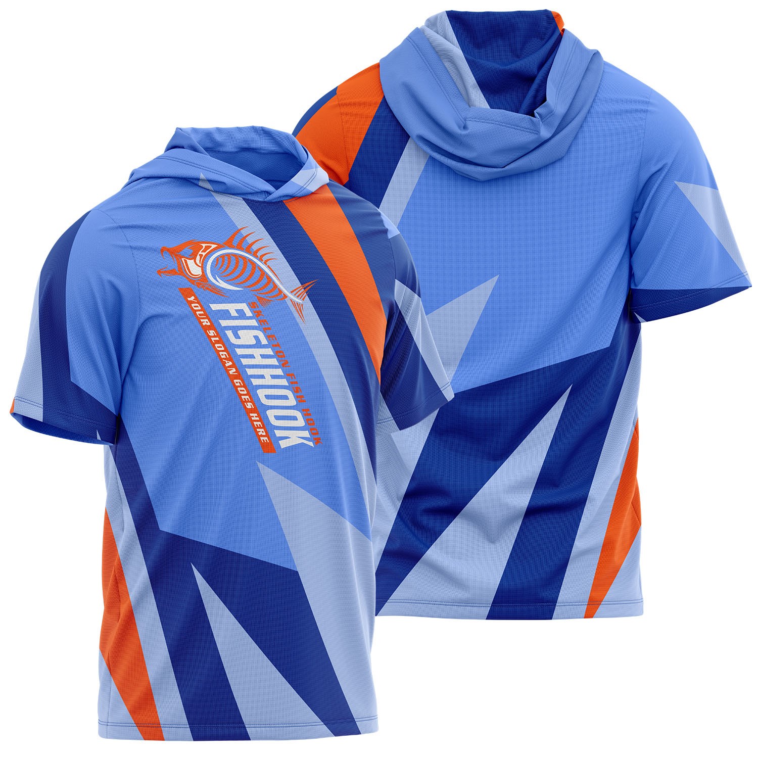 Unisex 160 GSM Brushed Milk Silk Sublimation Short Sleeve Hoodie T-shirt 4