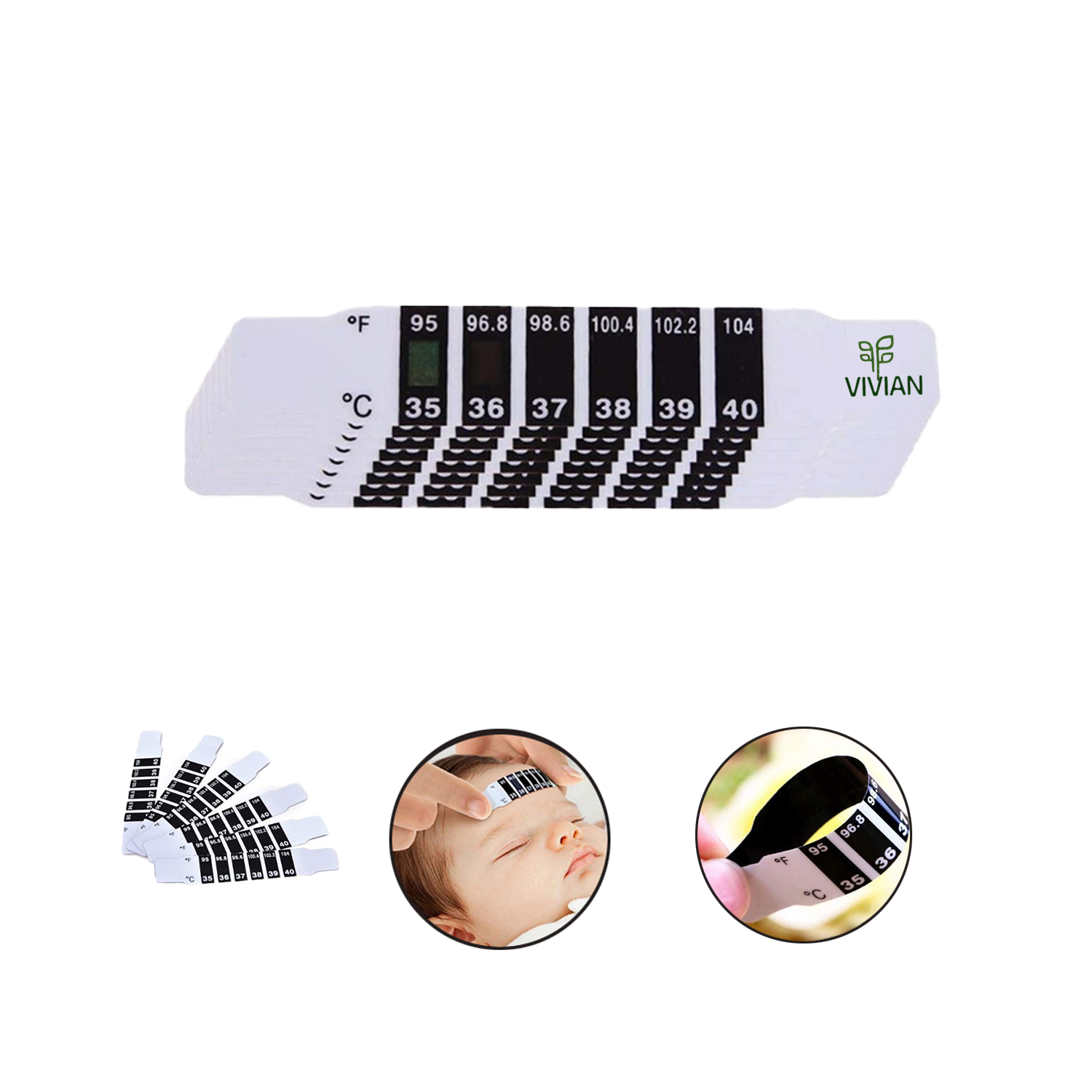 Instant Read Temperature Thermometer Strips 2