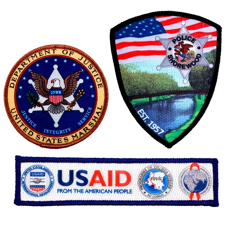 Custom Pin Pointe Embroidered Patch (2") 3