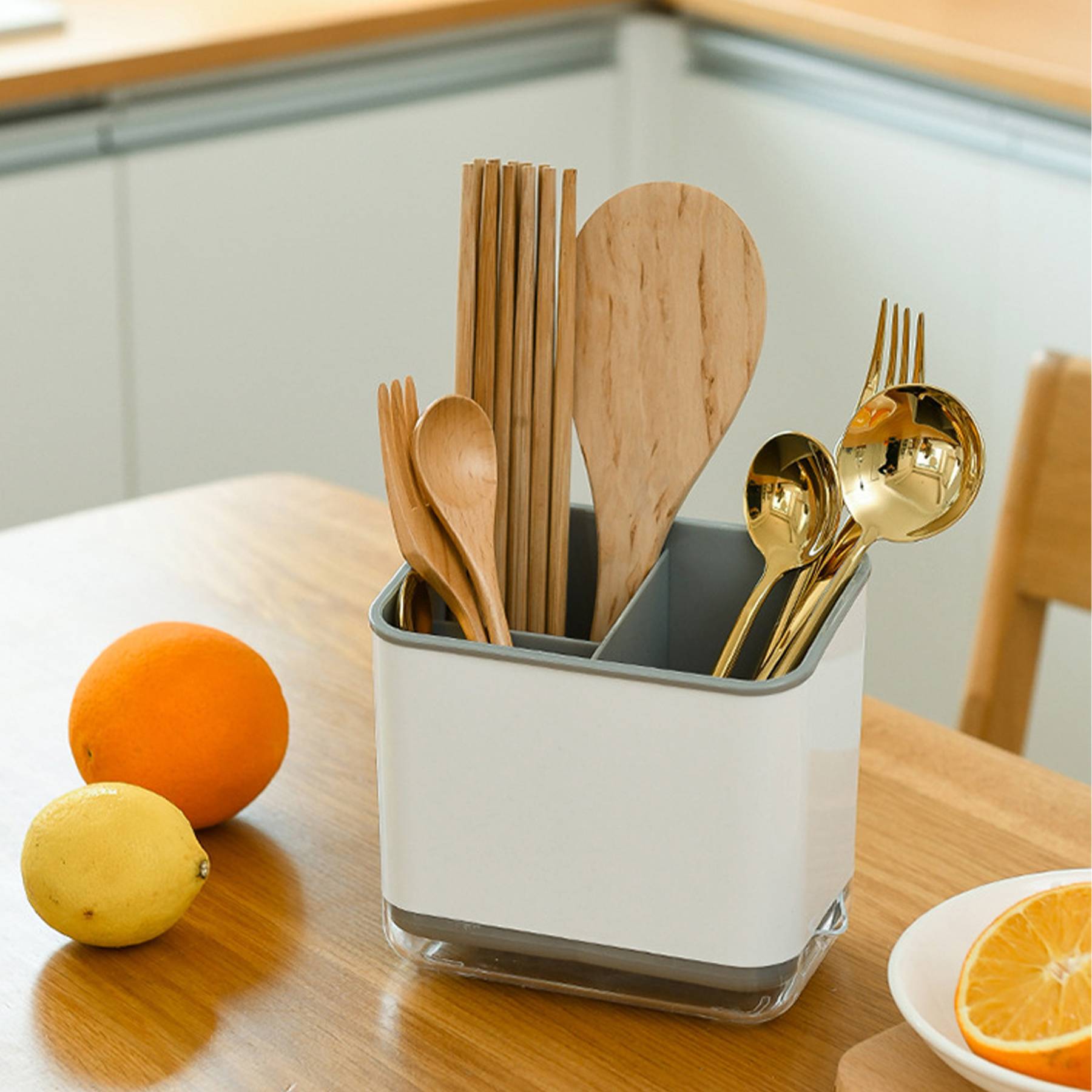Polypropylene Multi-function draining chopstick holder 5