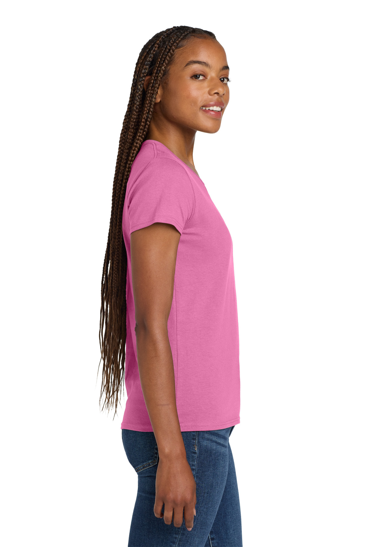 Gildan Women's Heavy Cotton 100% Cotton V-Neck T-Shirt. 5V00L 11