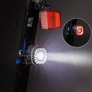 RGB Lights Sensitive Rechargeable Head Flashlight 14