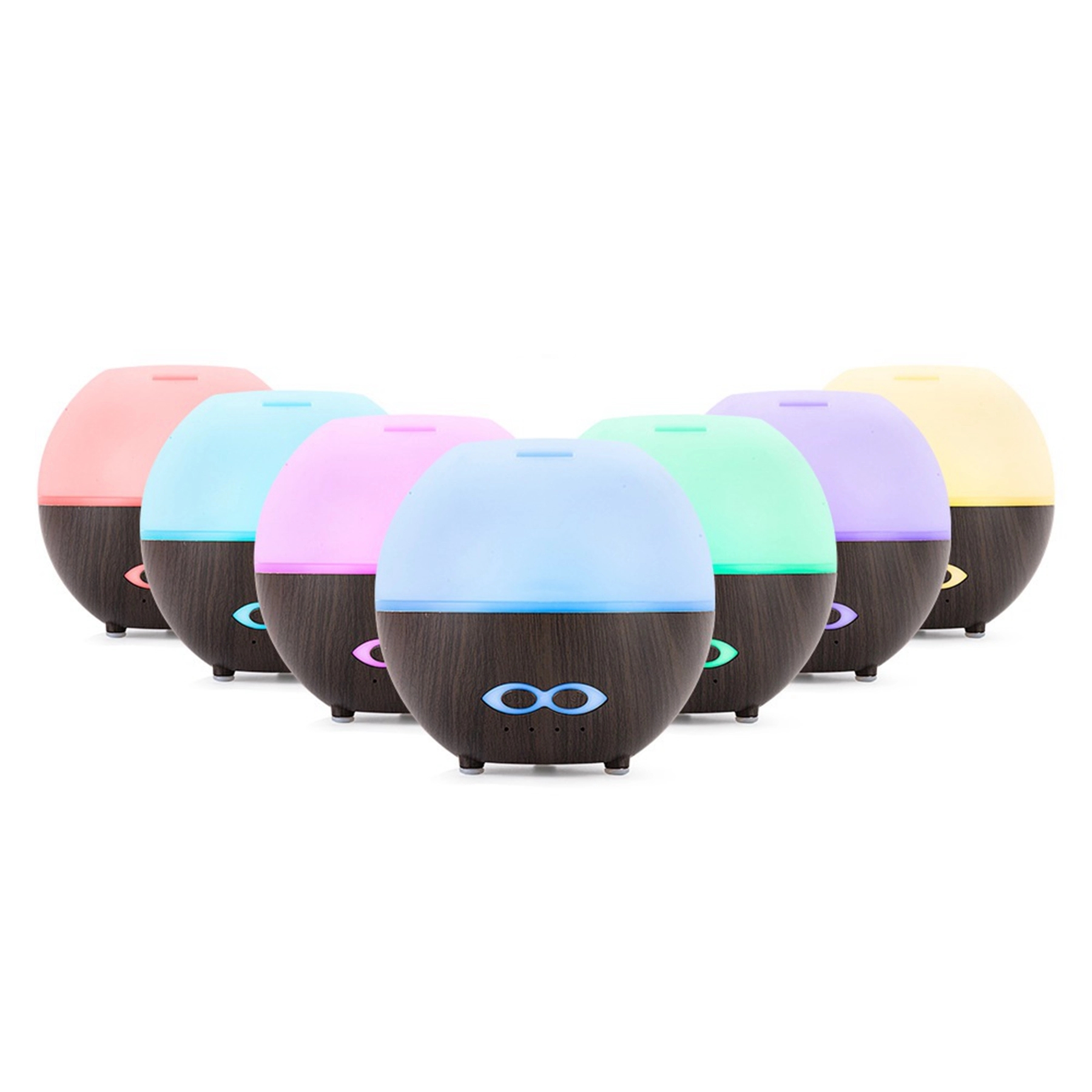 400ml Wood Grain Remote Control Ultrasonic Humidifier 9
