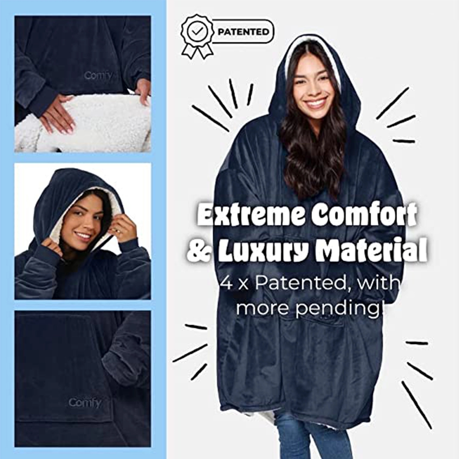 Wearable Blanket Sweatshirt For Women And Men 2