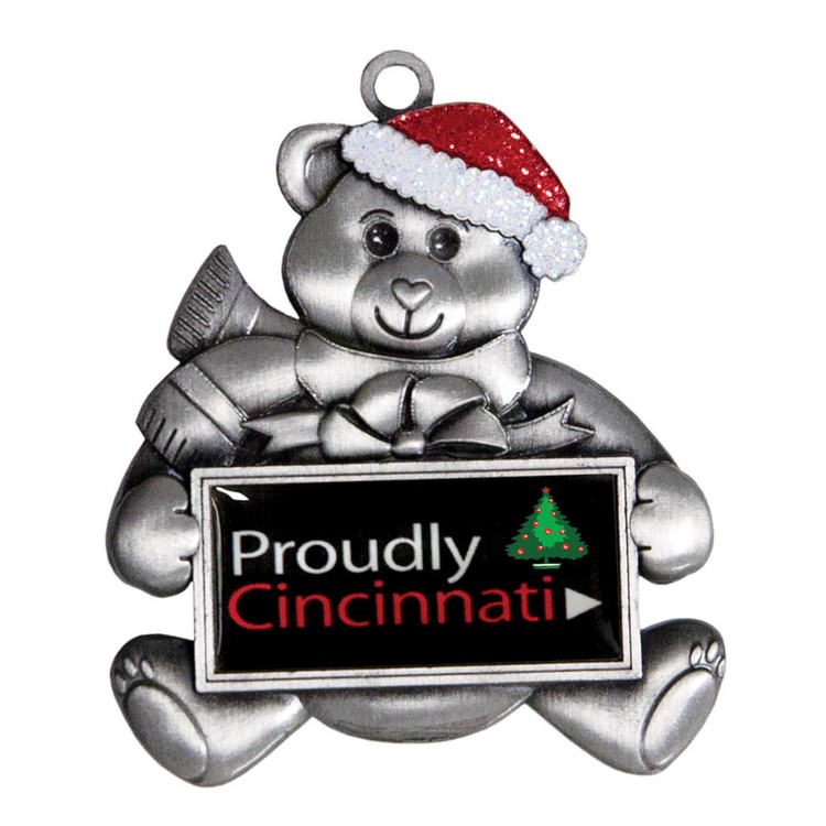 Vibraprint® Teddy Bear Holiday Ornament