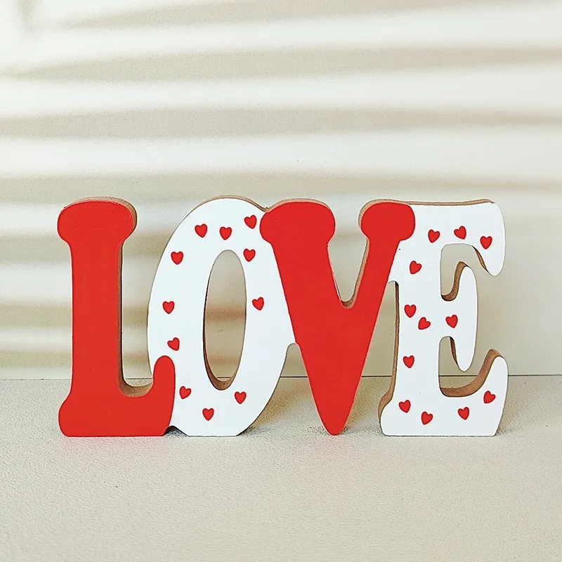 Wooden Valentine's Day Ornaments 4
