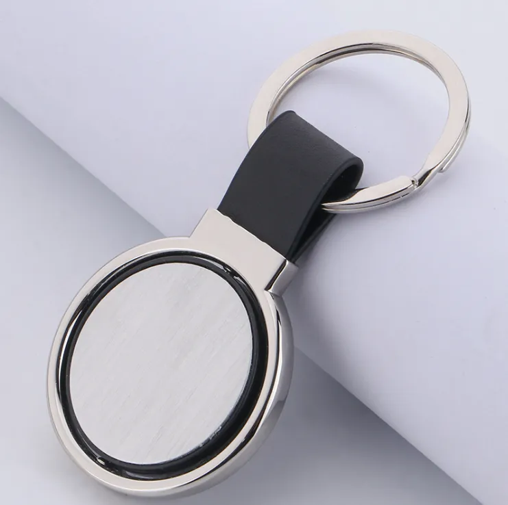 Circular Metal Spinner Key Tag 2
