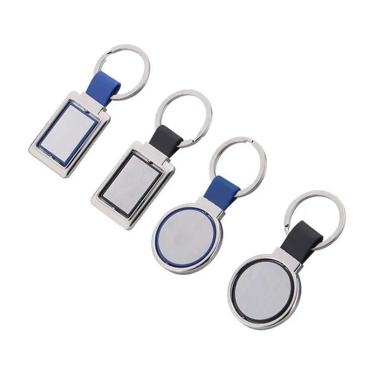 Circular Metal Spinner Key Tag 3