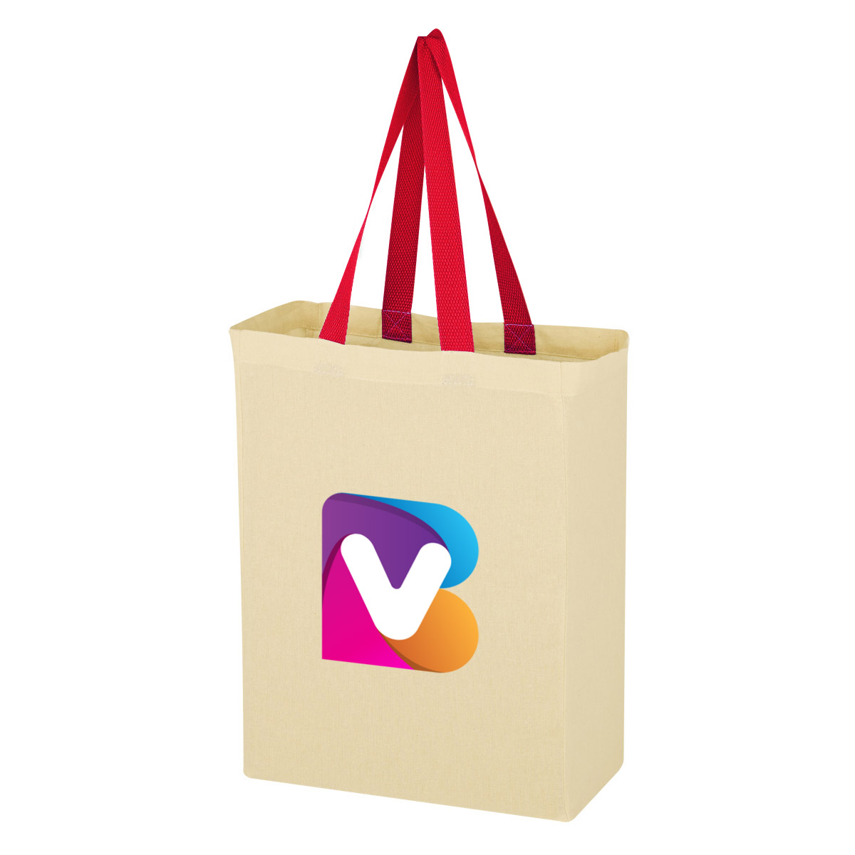 Full Color Natural Cotton Canvas Grocery Tote Bag, custom tote bag with logo imprint 4