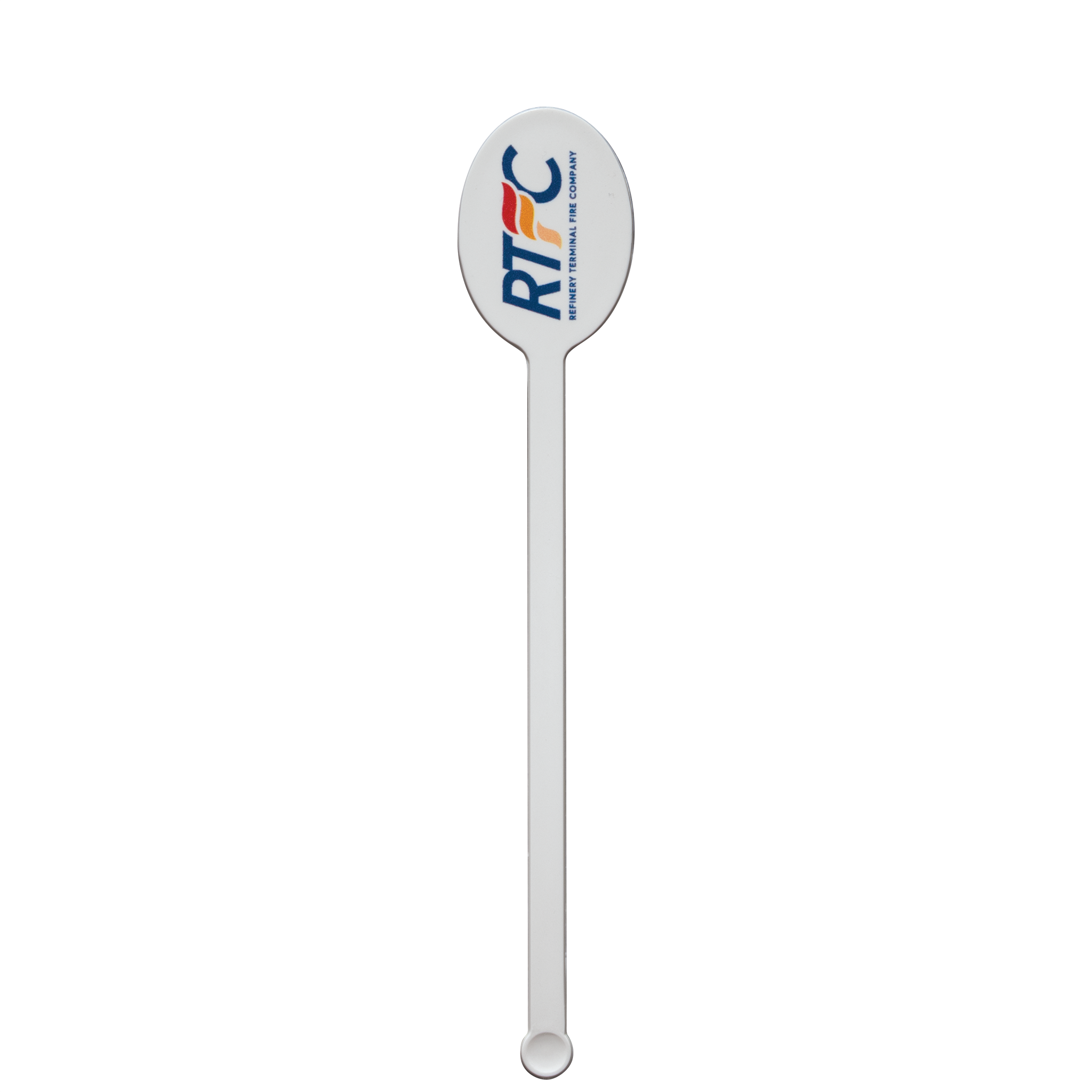 Plastic Drink Stirrer 6.000" Upright Oval (Color) Digital Print 3