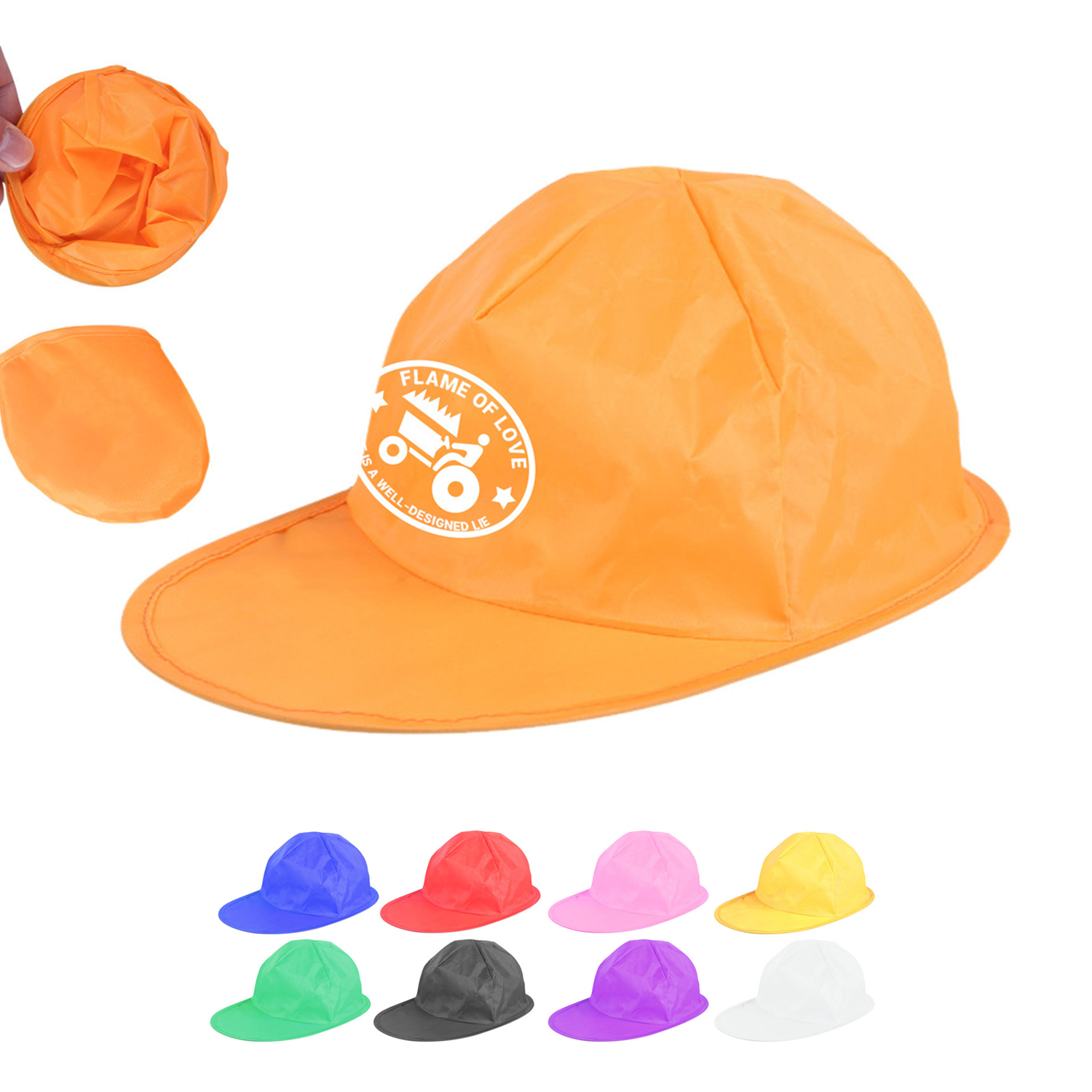 Nylon Foldable Cap With Pouch 1