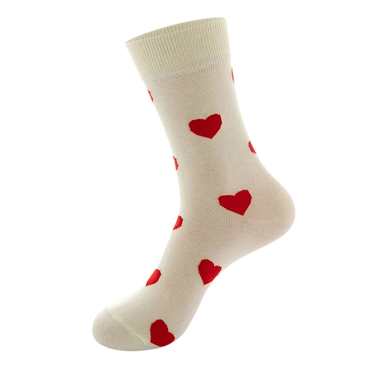 Cotton Crew Socks with Jacquard Pattern 45