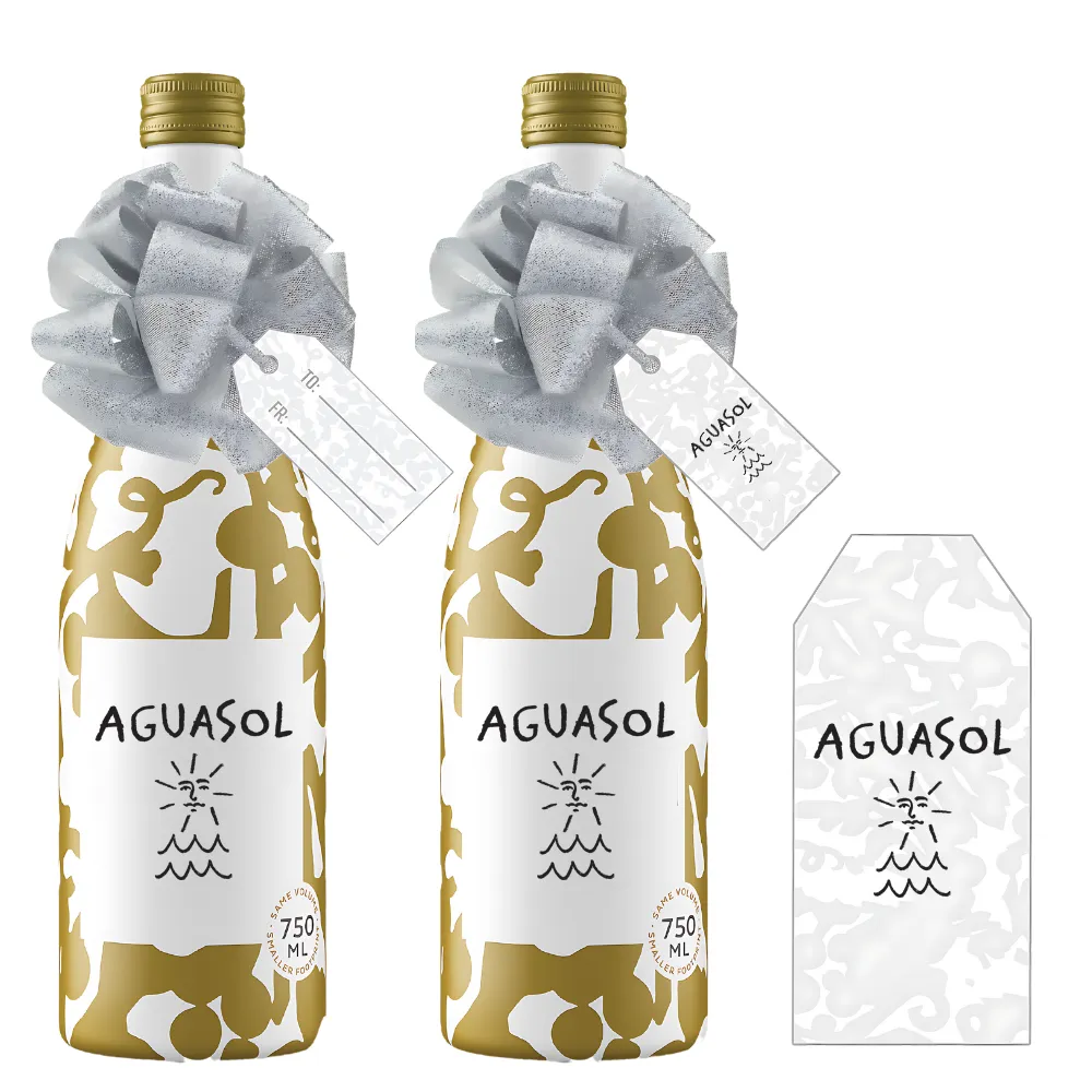 Wine Bottle Ribbon Bow with Card 6