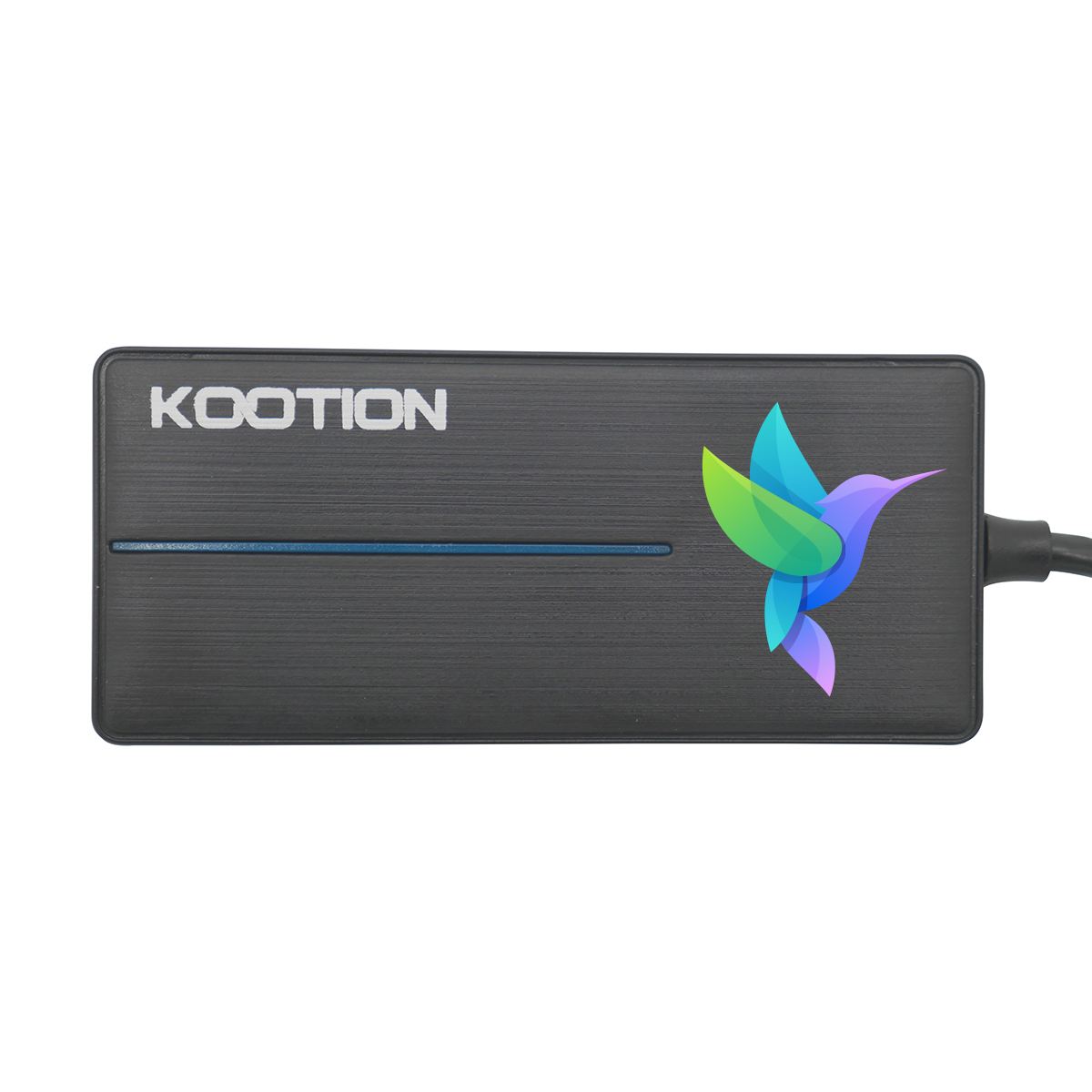 Compact 3-Port USB Hub with Blue Light 1