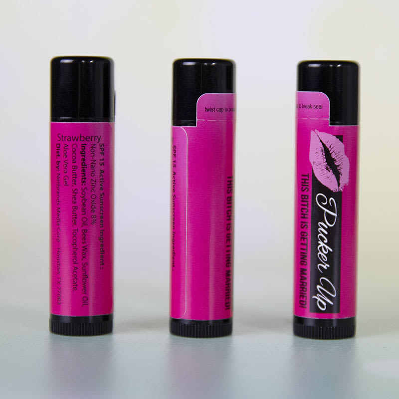 Custom SPF 15 Beeswax Lip Balms - Full Color 37