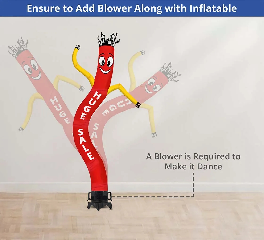 Huge Sale Inflatable Tube Man Red with Yellow Arms- 20ft 2