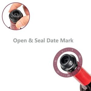 Premium Date Recording Vacuum Pump Wine Bottle Stopper 5