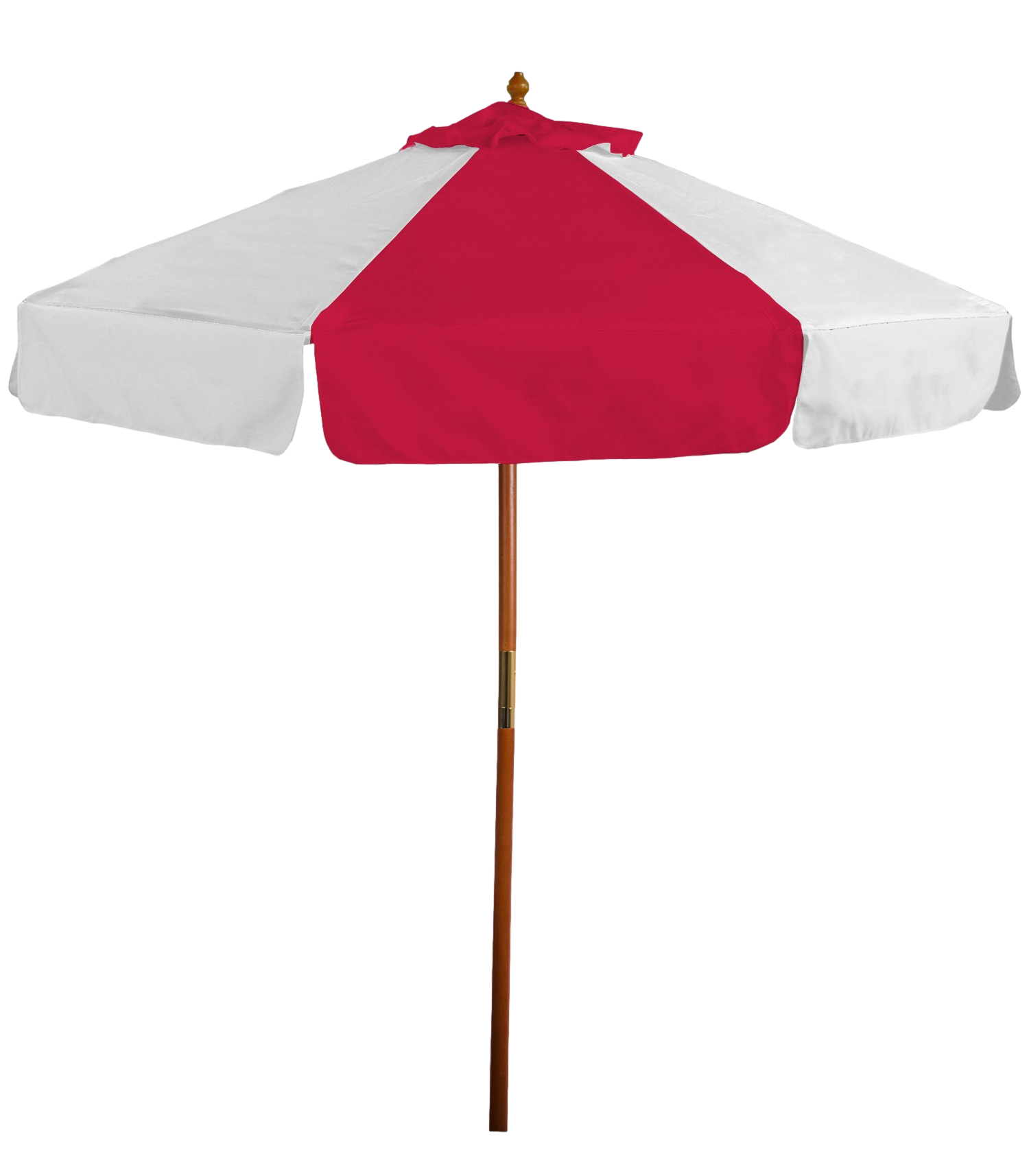 7' Wooden Market Umbrella with Valence