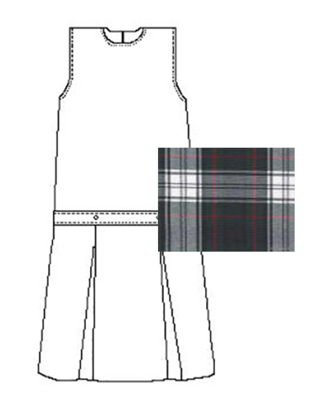 A+ Uniforms - Girls' Polyester Plaid Jumper 18