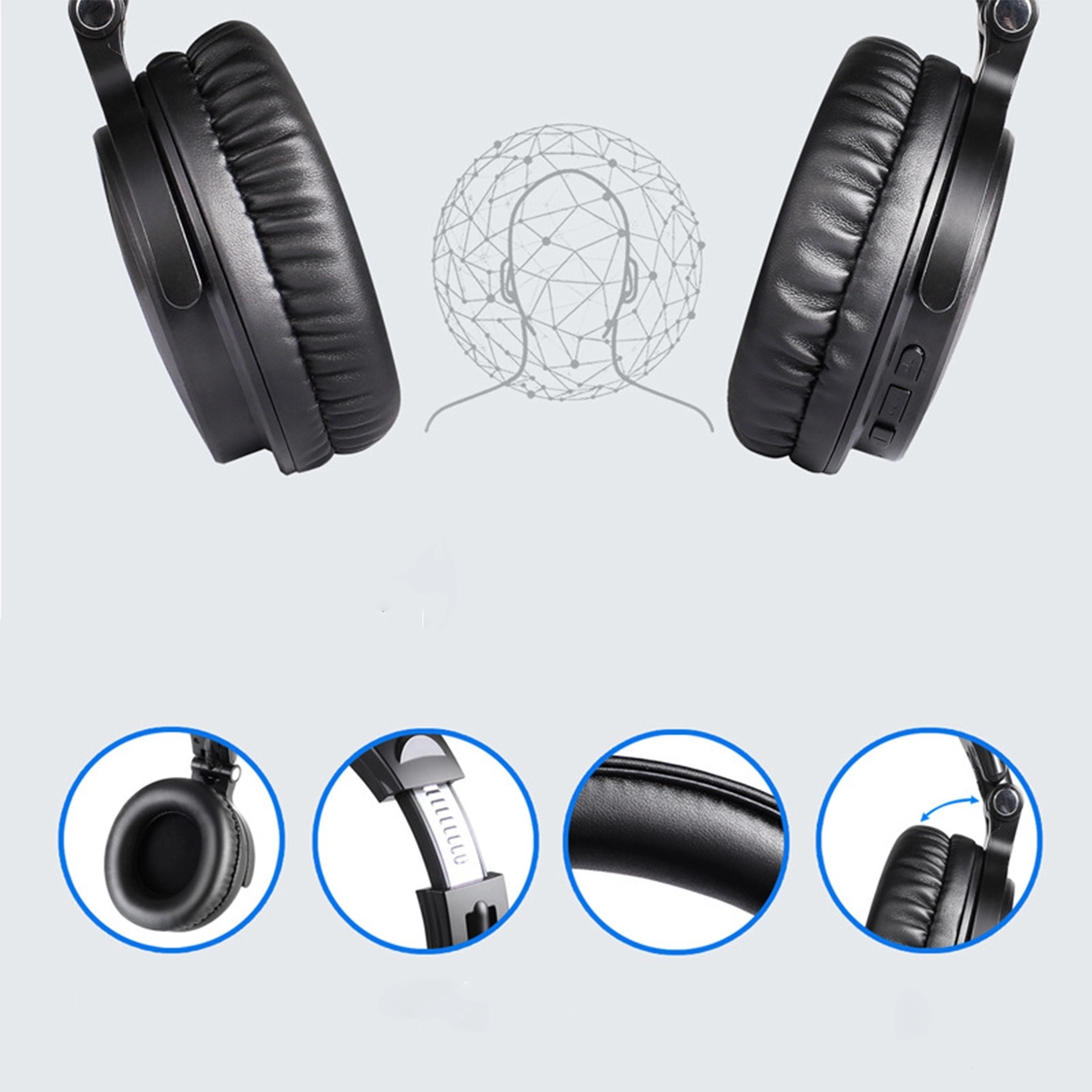 Wireless Bluetooth Monitoring Dual Stereo Wired Headphones 7