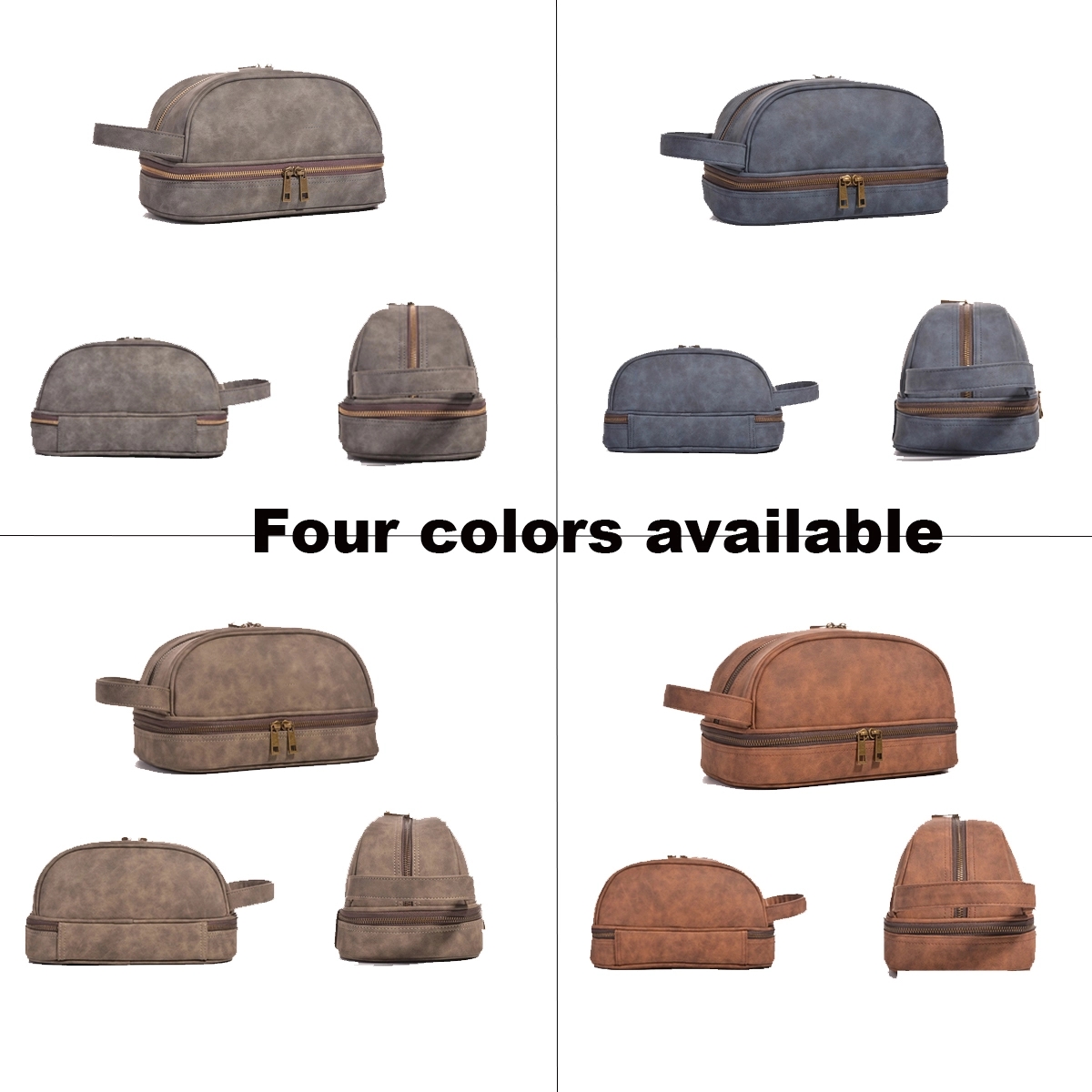 Classic Leather Toiletry Bag And Dopp Kit For Men 5
