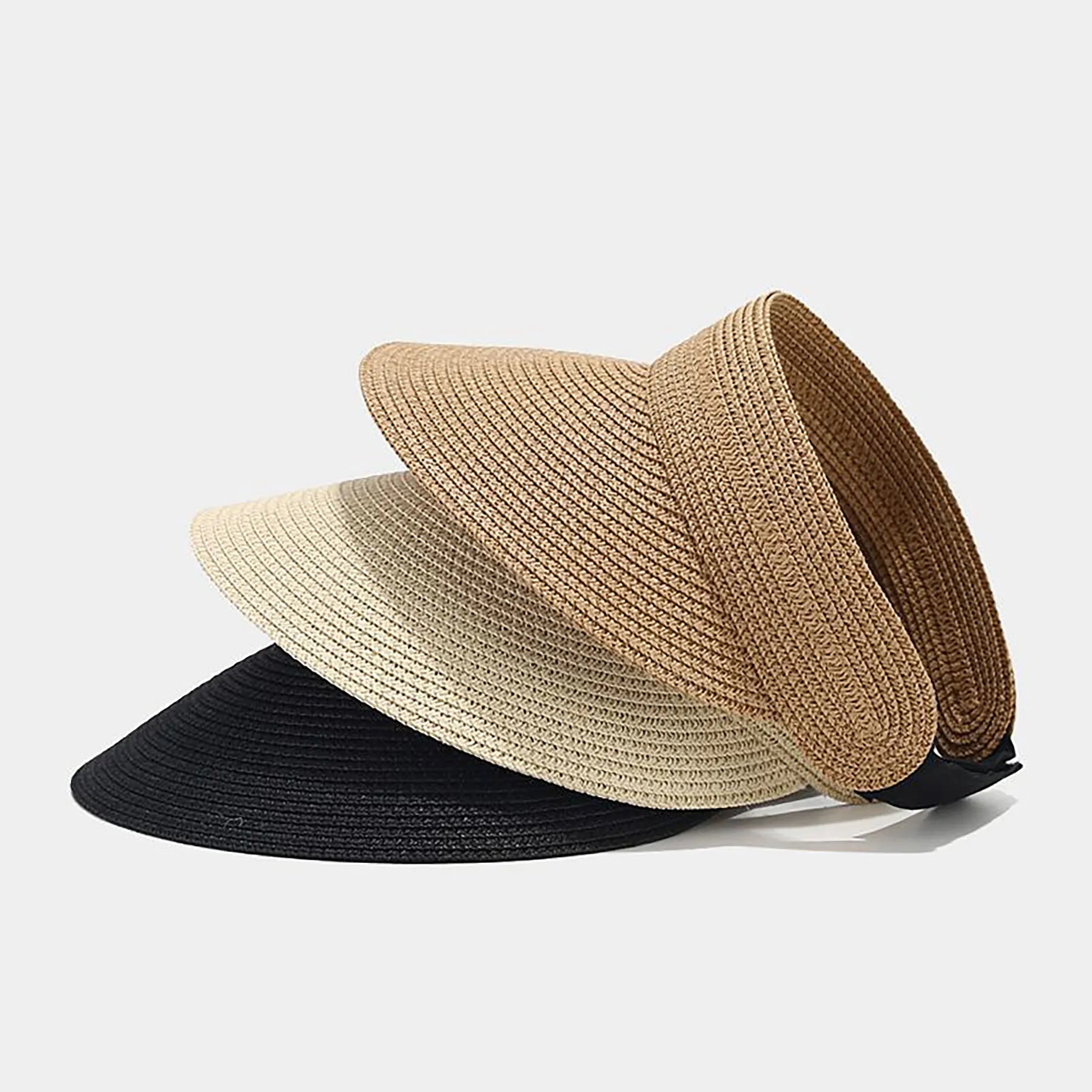 Womens Sun Visor Straw Hat 6