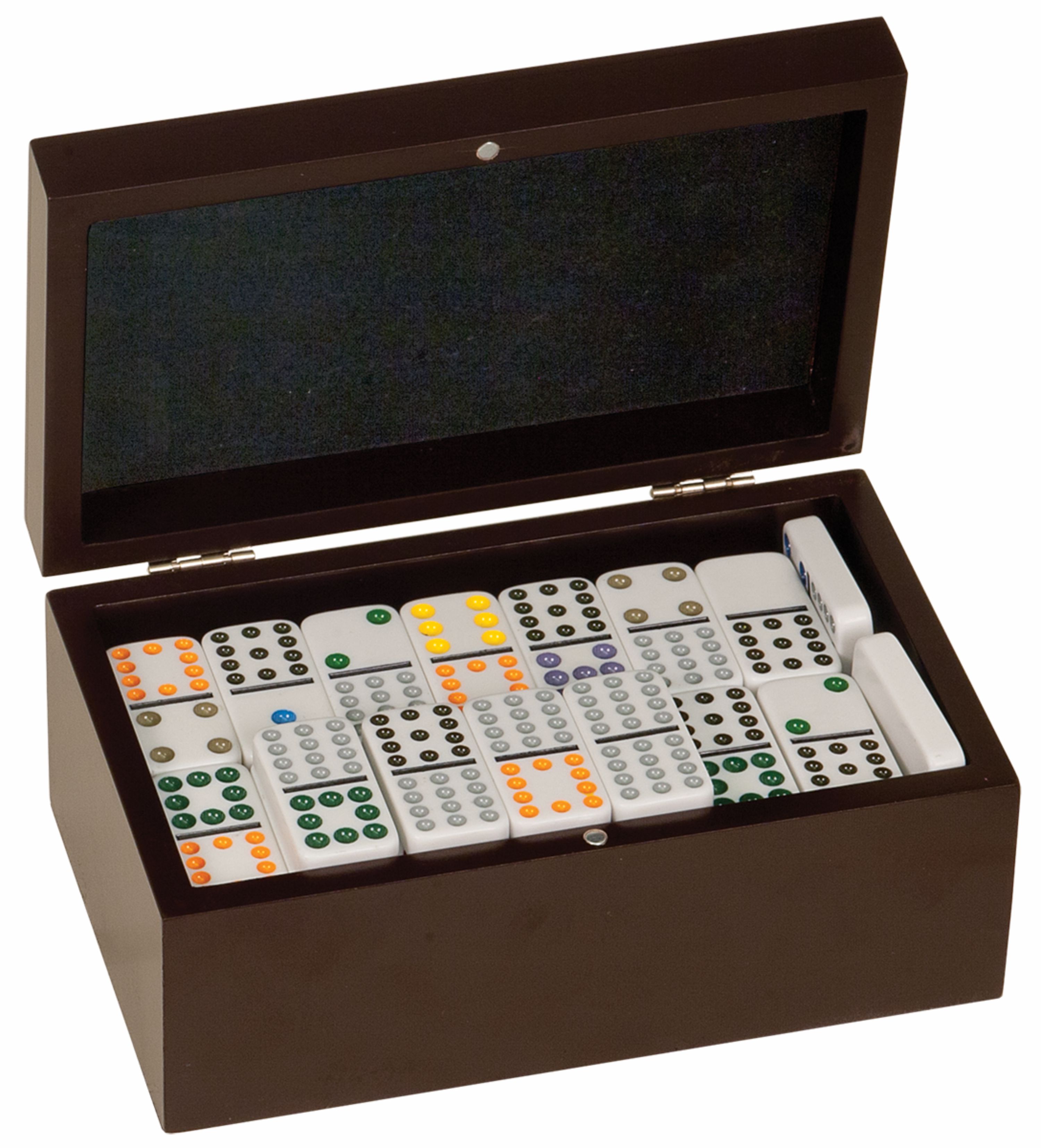 Rosewood Finish Dominos Game Gift Set 1