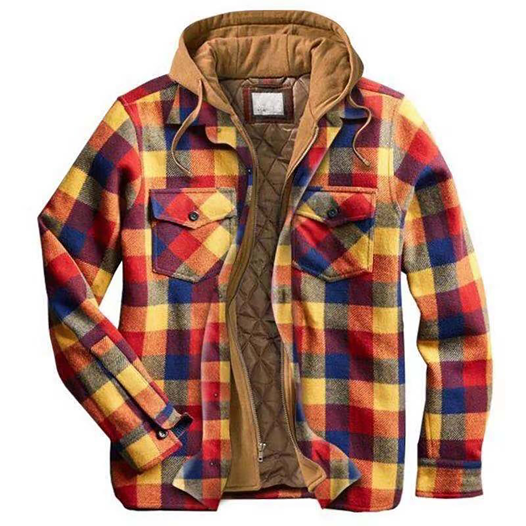 Plaid Cotton Hooded Jacket 26
