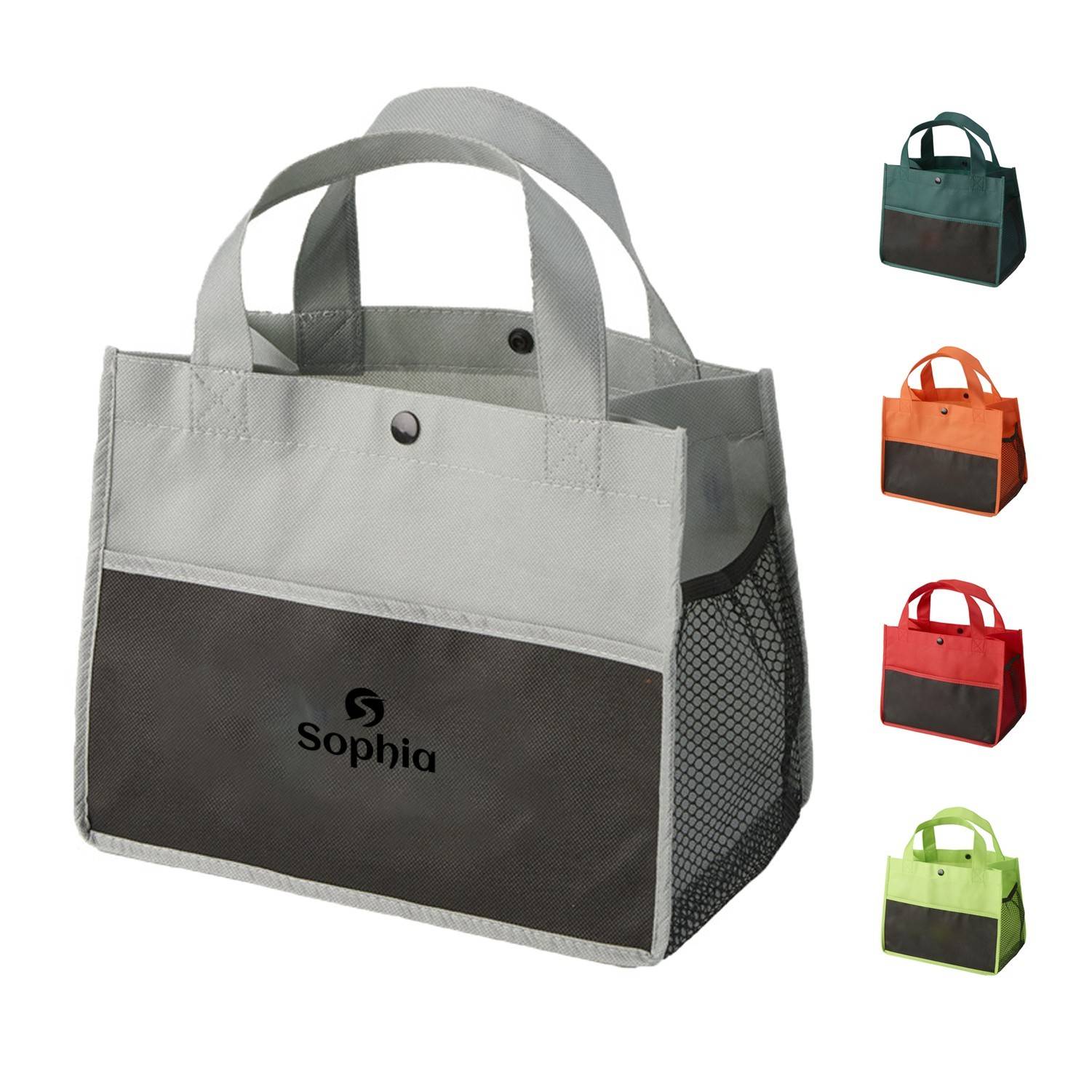 Non-woven Hidden Buckle Lunch Tote Bag 2