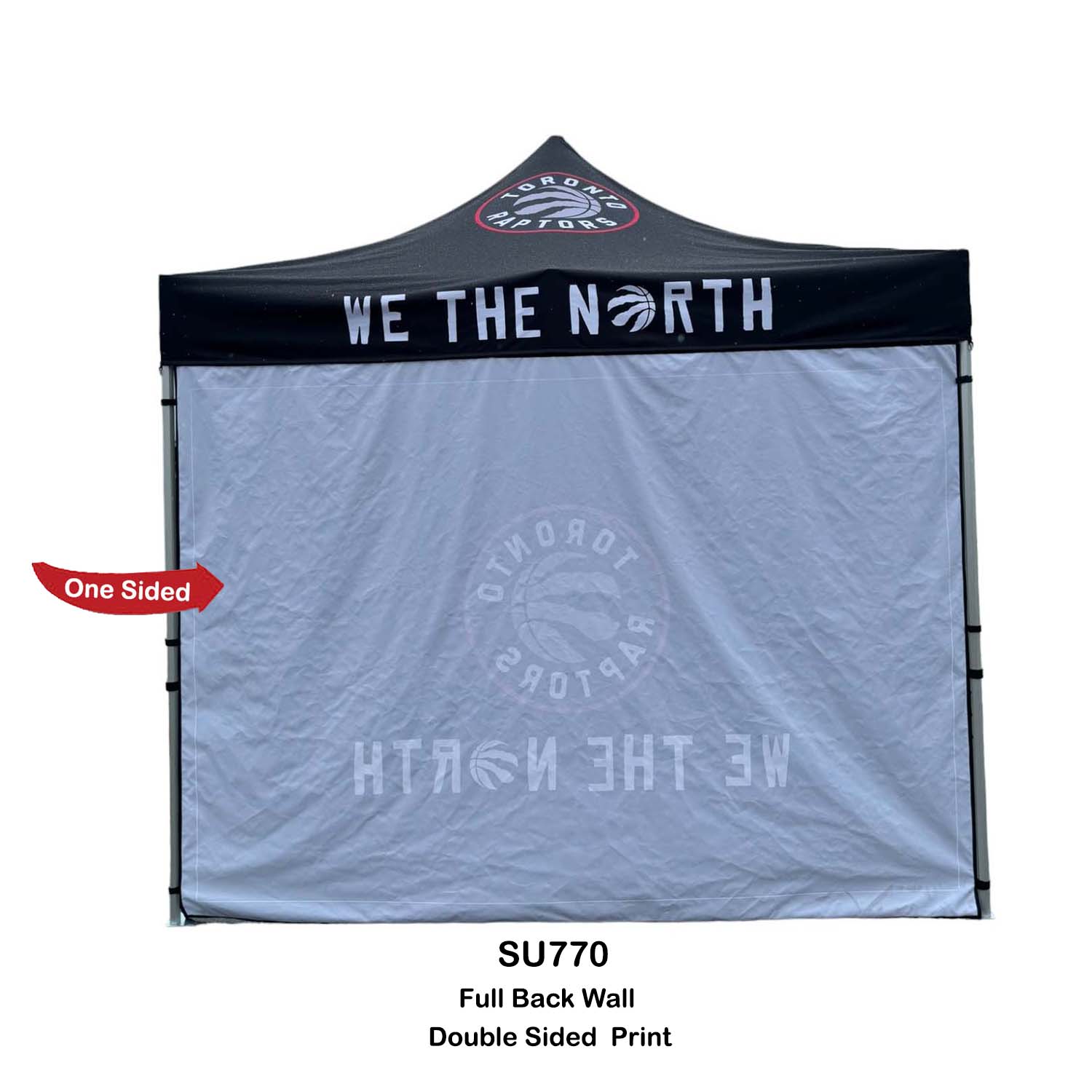 24 Hr Express Ship - Full Back Wall for 10x10 Tent Kit, Sublimated, Single Sided Print 6