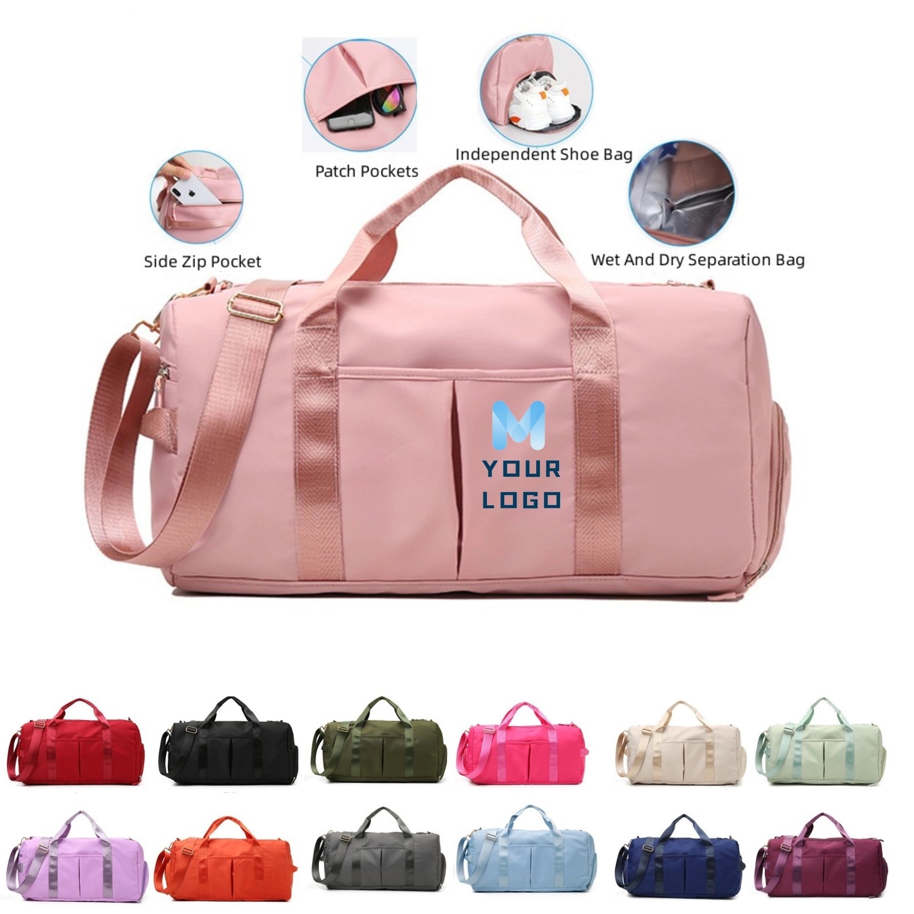 Sports Duffle Bag With Shoe Compartment 3