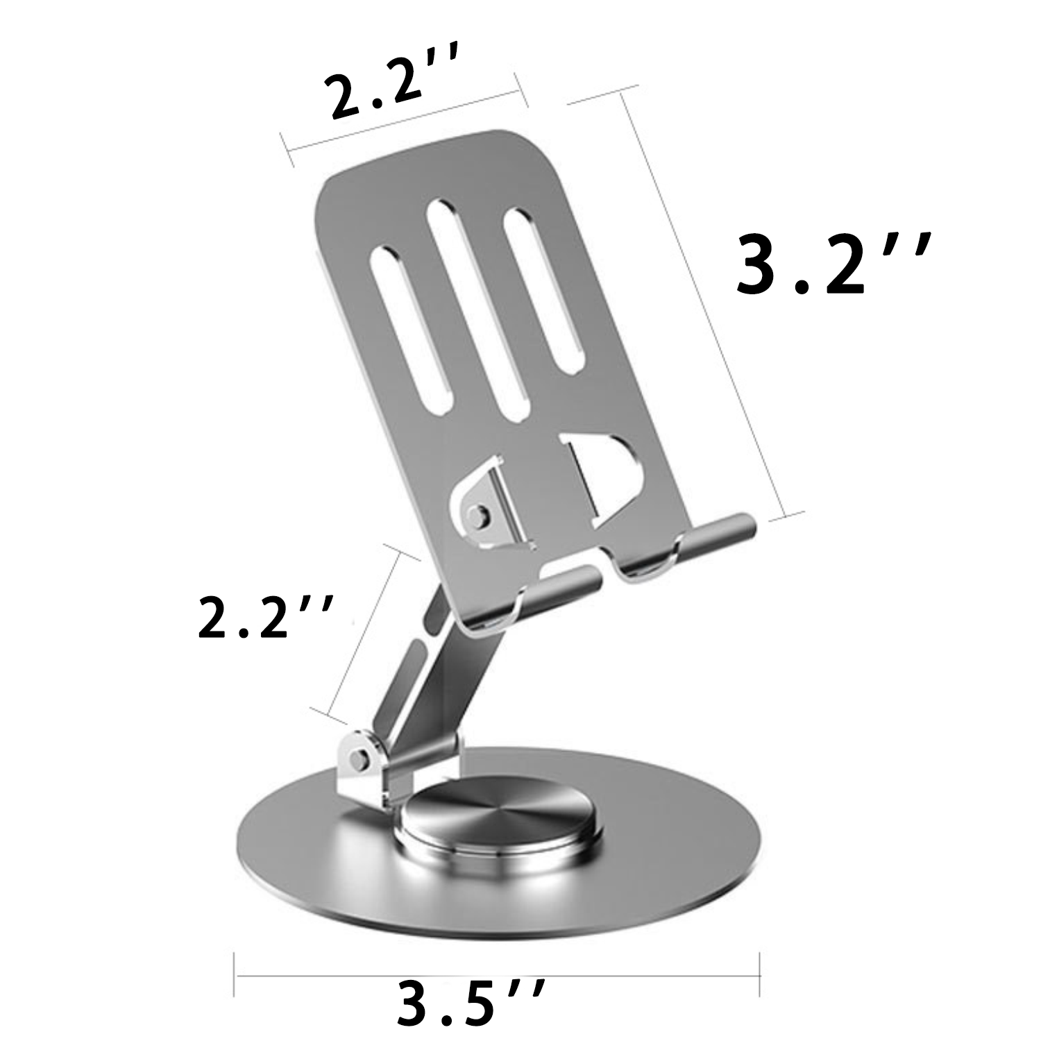 Metal Rotatable Desktop Phone Stand 4