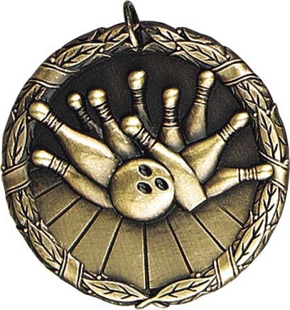 Bowling XR200 Series Medal, 2" 2
