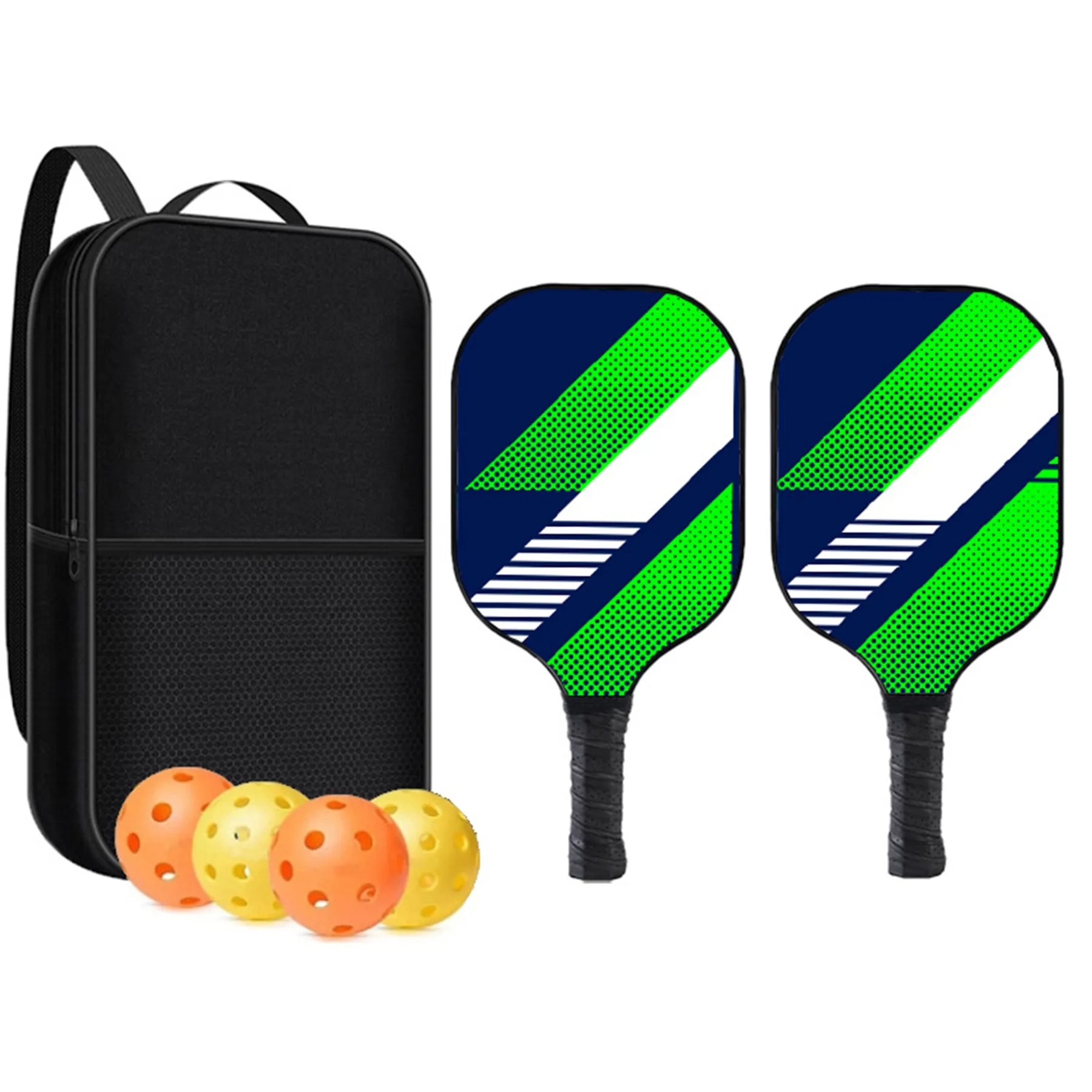 Premium Fiberglass Pickleball Set (2 rackets 4 balls 1 bag) 5