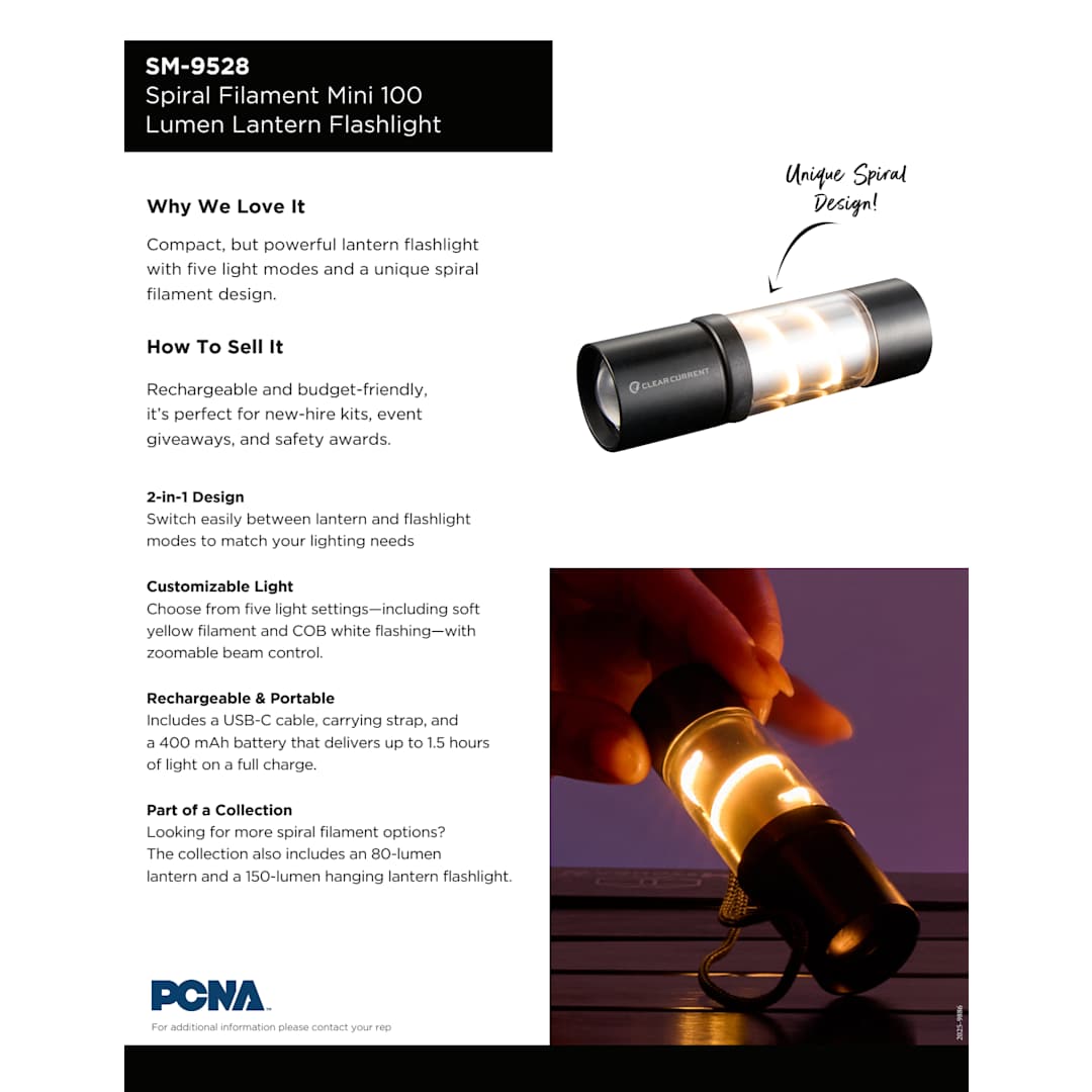 Mini Spiral Filament 100 Lumens Lantern Flashlight 89