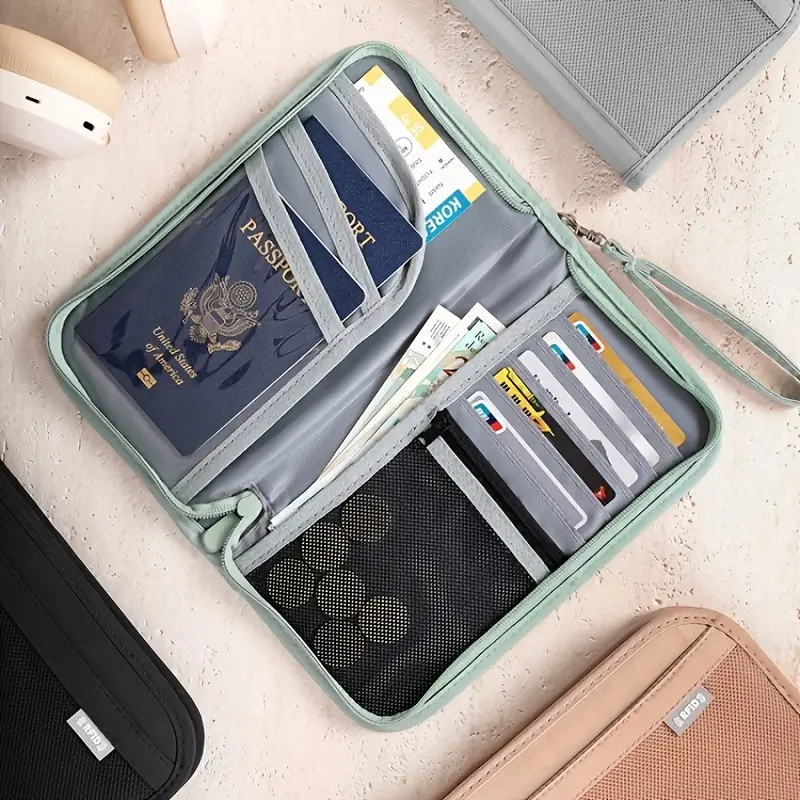 Stylish Travel Passport Holder w/ Anti-Theft Card Slots 6
