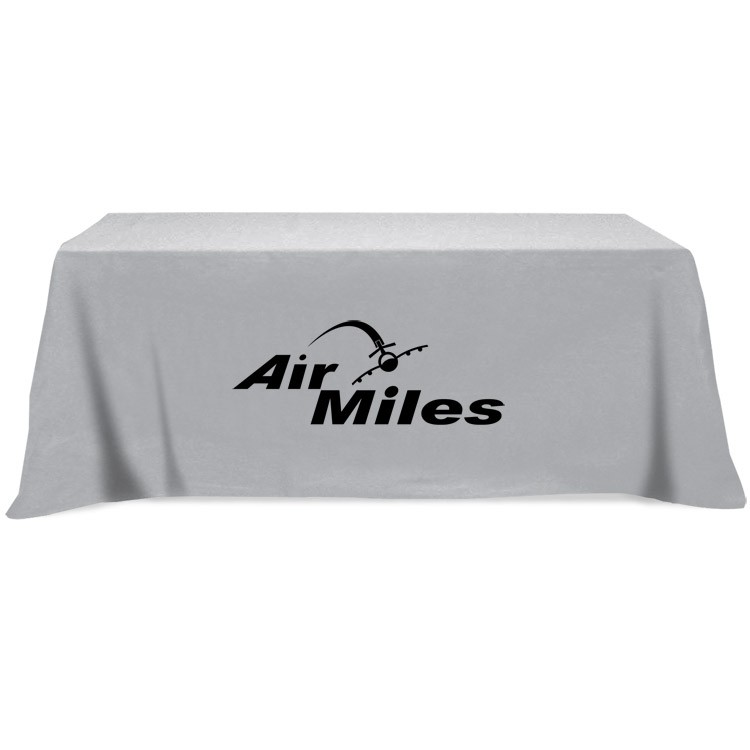 Flat 3-sided Table Cover - fits 8 foot standard table: Poly-Cotton 3