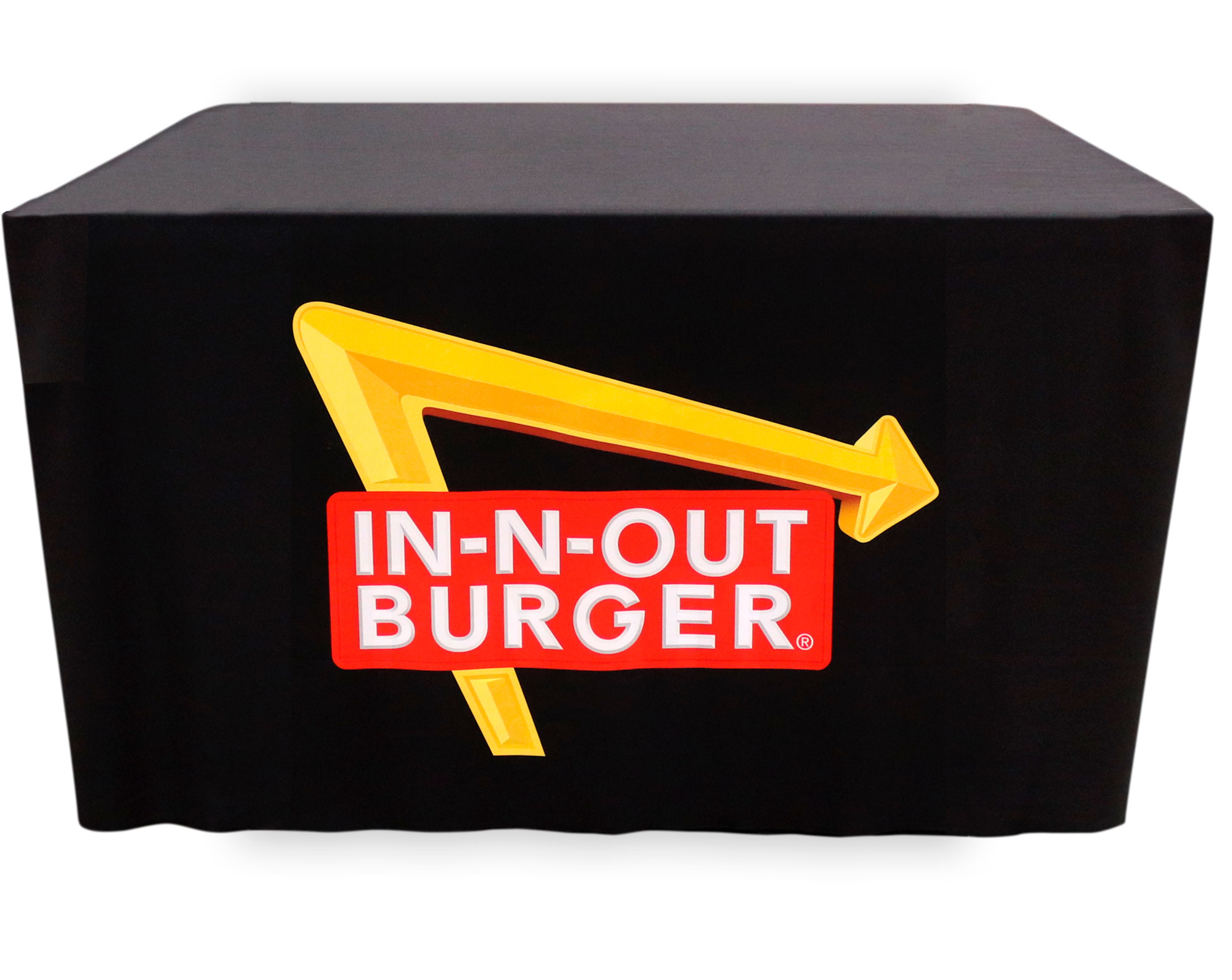 4' Fitted Tablecloth - OPEN BACK 2