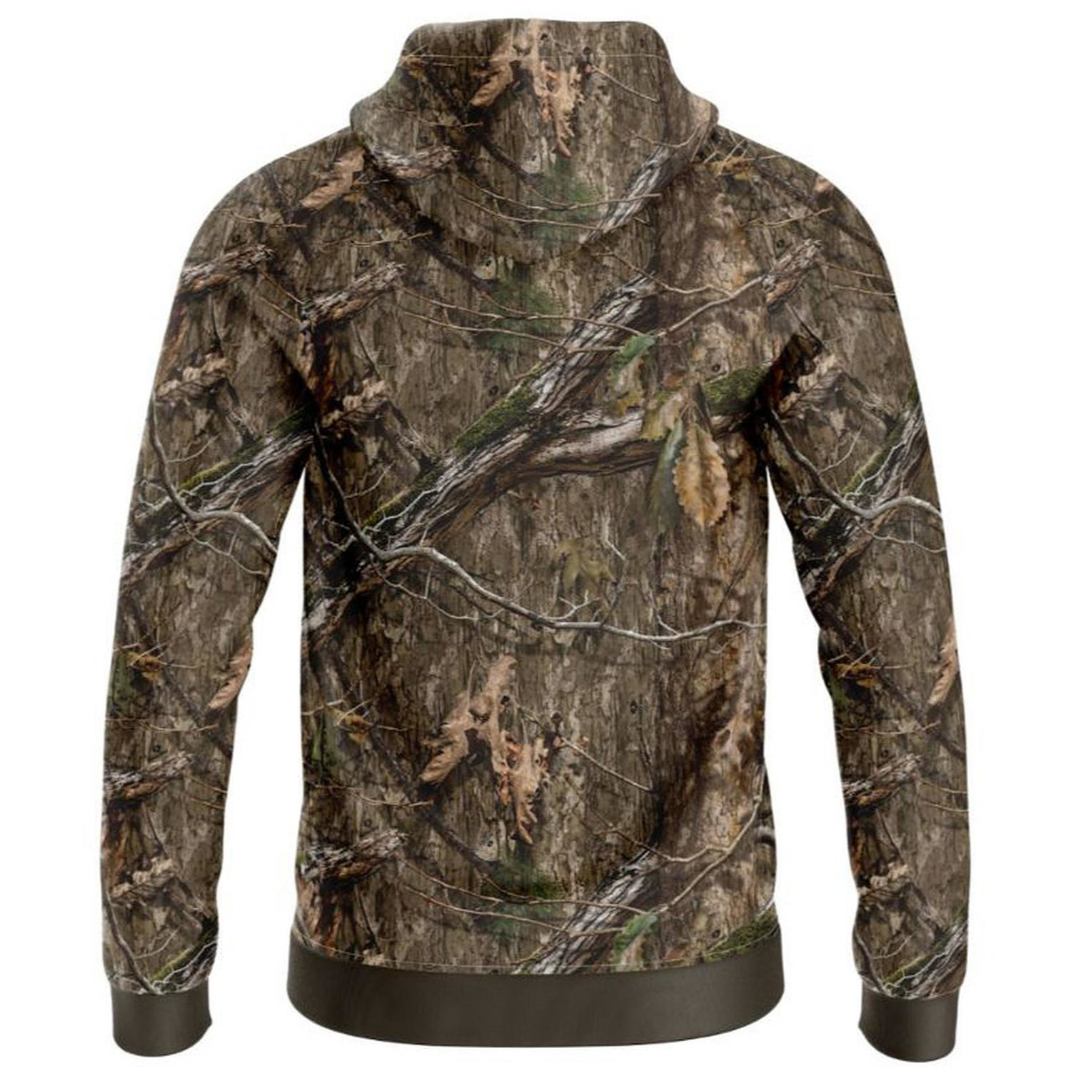 Mossy Oak® Men's 8.2 oz. Polar Fleece Raglan Zipper Hoodie W/ Pockets 3