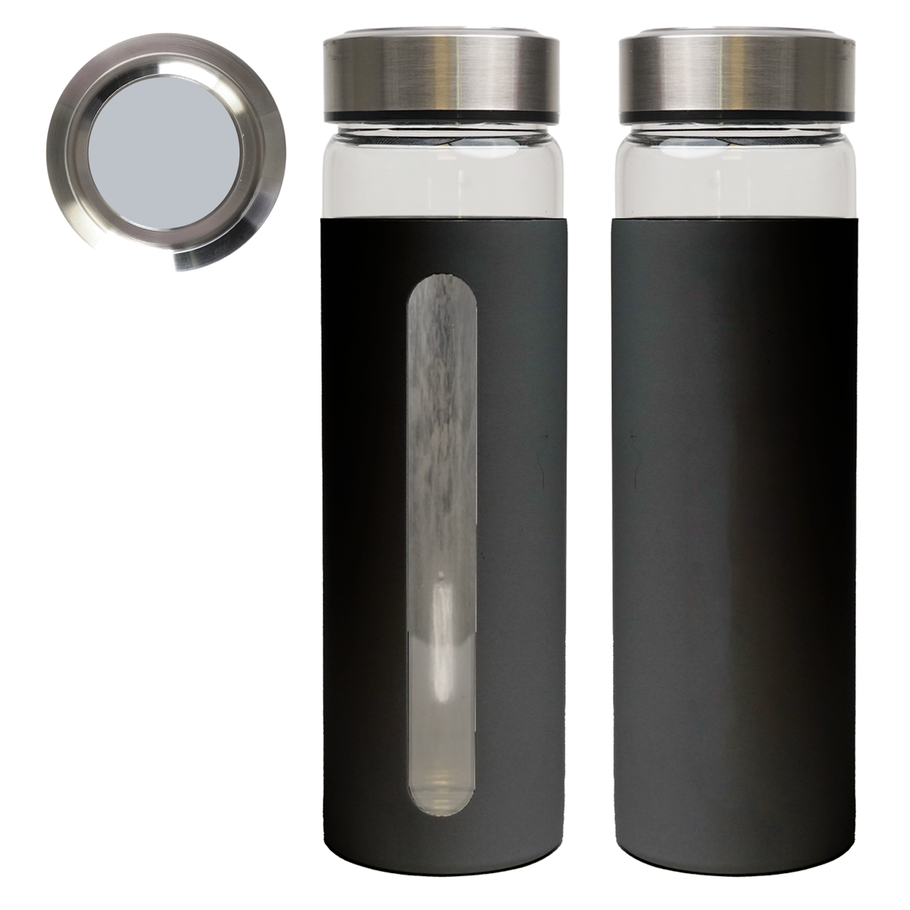 Rideau 600 Ml. (20 Fl.Oz.) Glass Bottle With Aluminum Sleeve 4