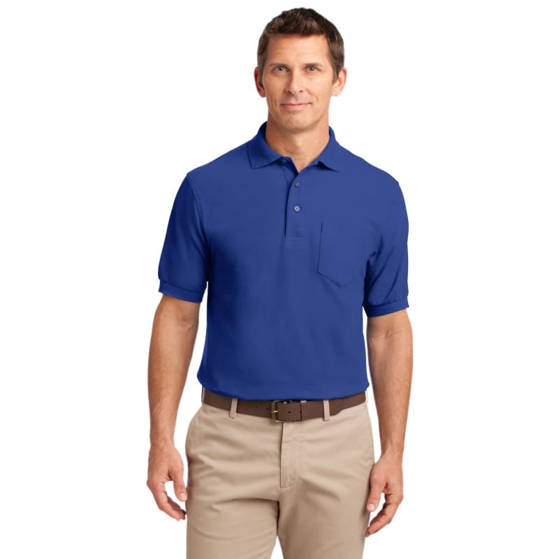 Port Authority Silk Touch Polo With Pocket. 39