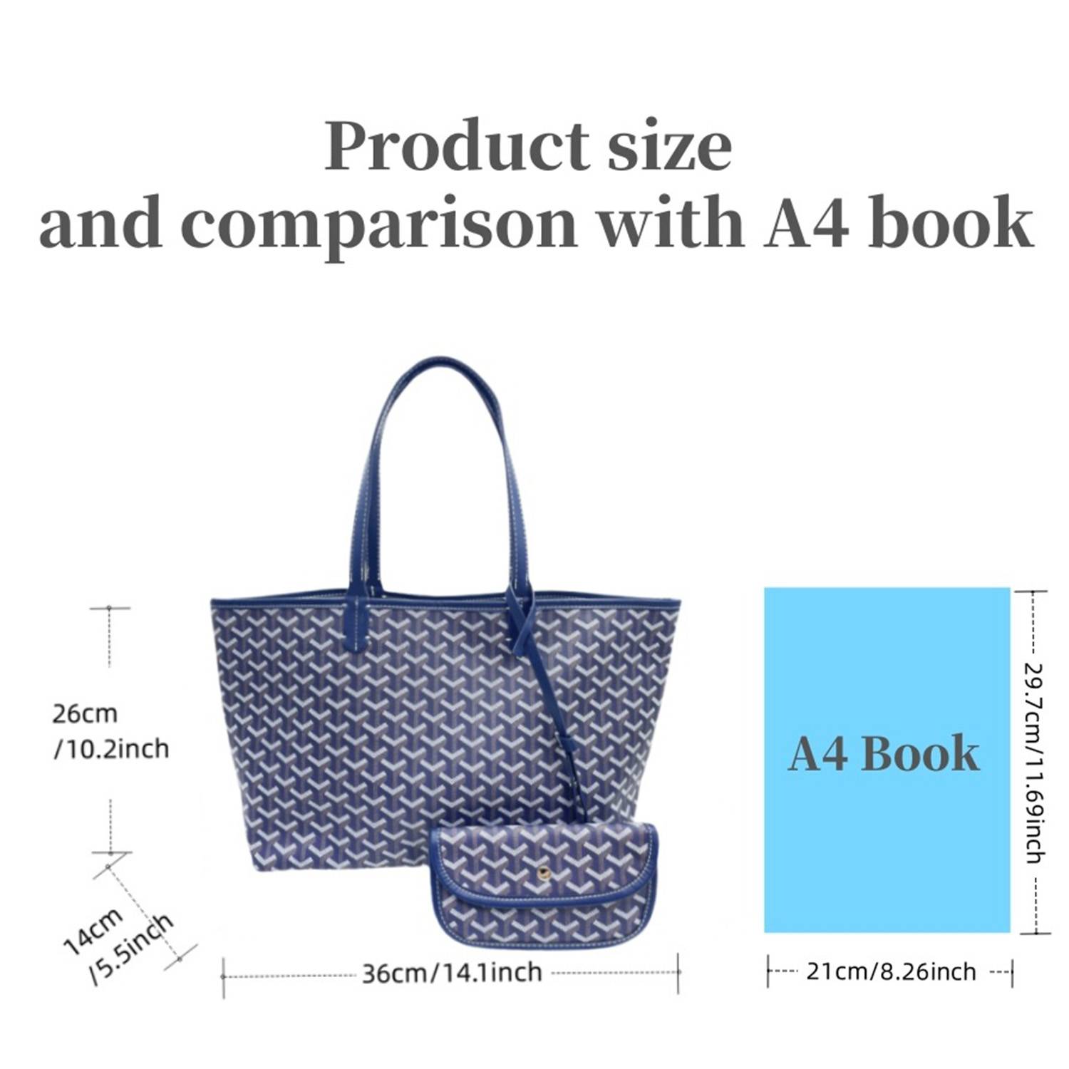 Large Capacity Linen Canvas Beach Bag w/ Wallet 8