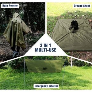 3 in 1 Lightweight Raincoat Riding Poncho 3